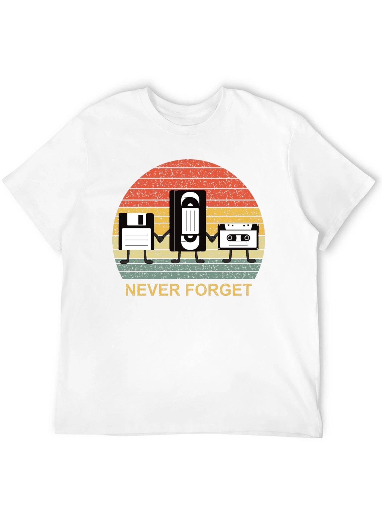 Never Forget Retro Media T-Shirt