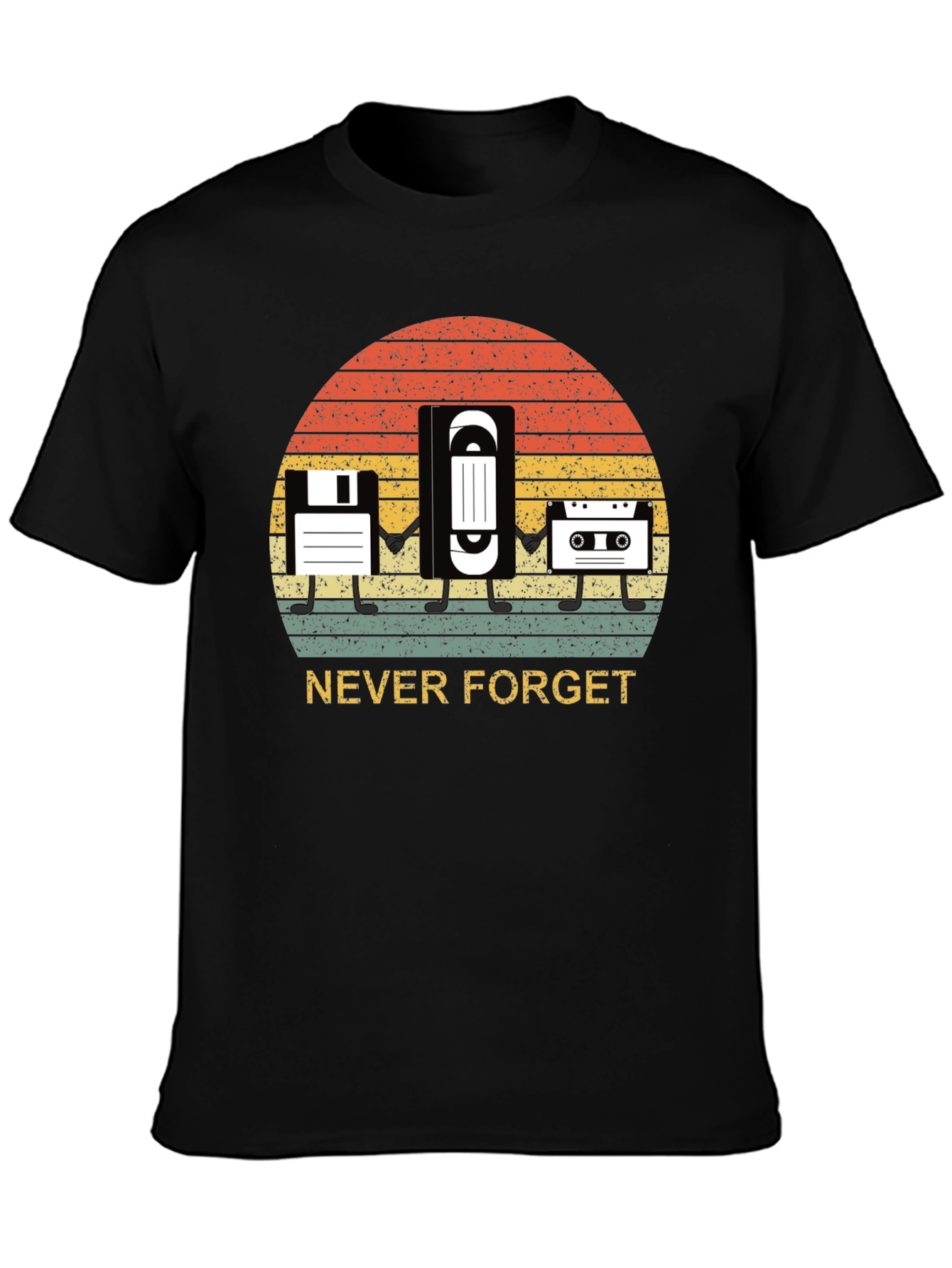 Never Forget Retro Media T-Shirt