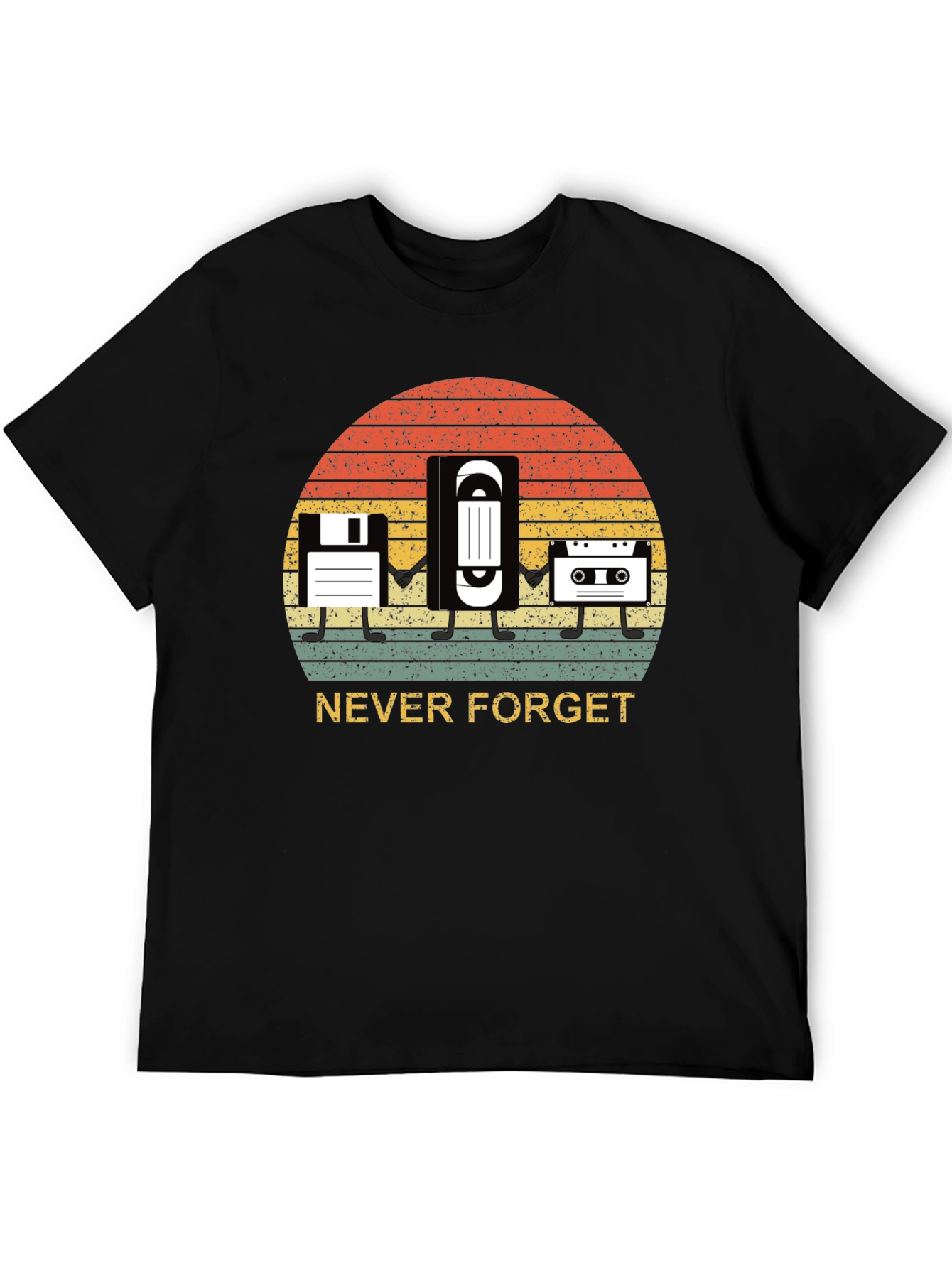 Never Forget Retro Media T-Shirt