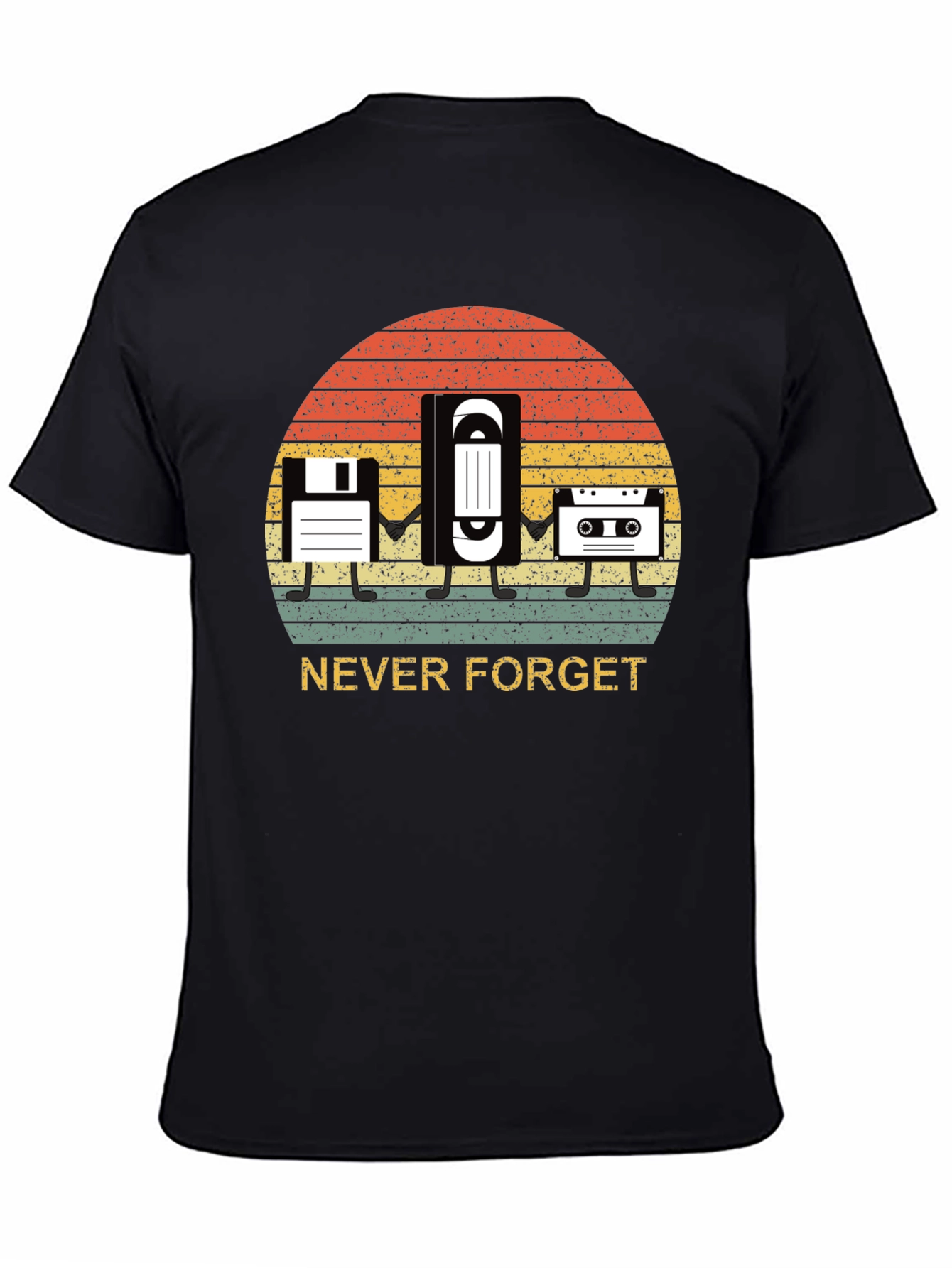 Never Forget Retro Media T-Shirt