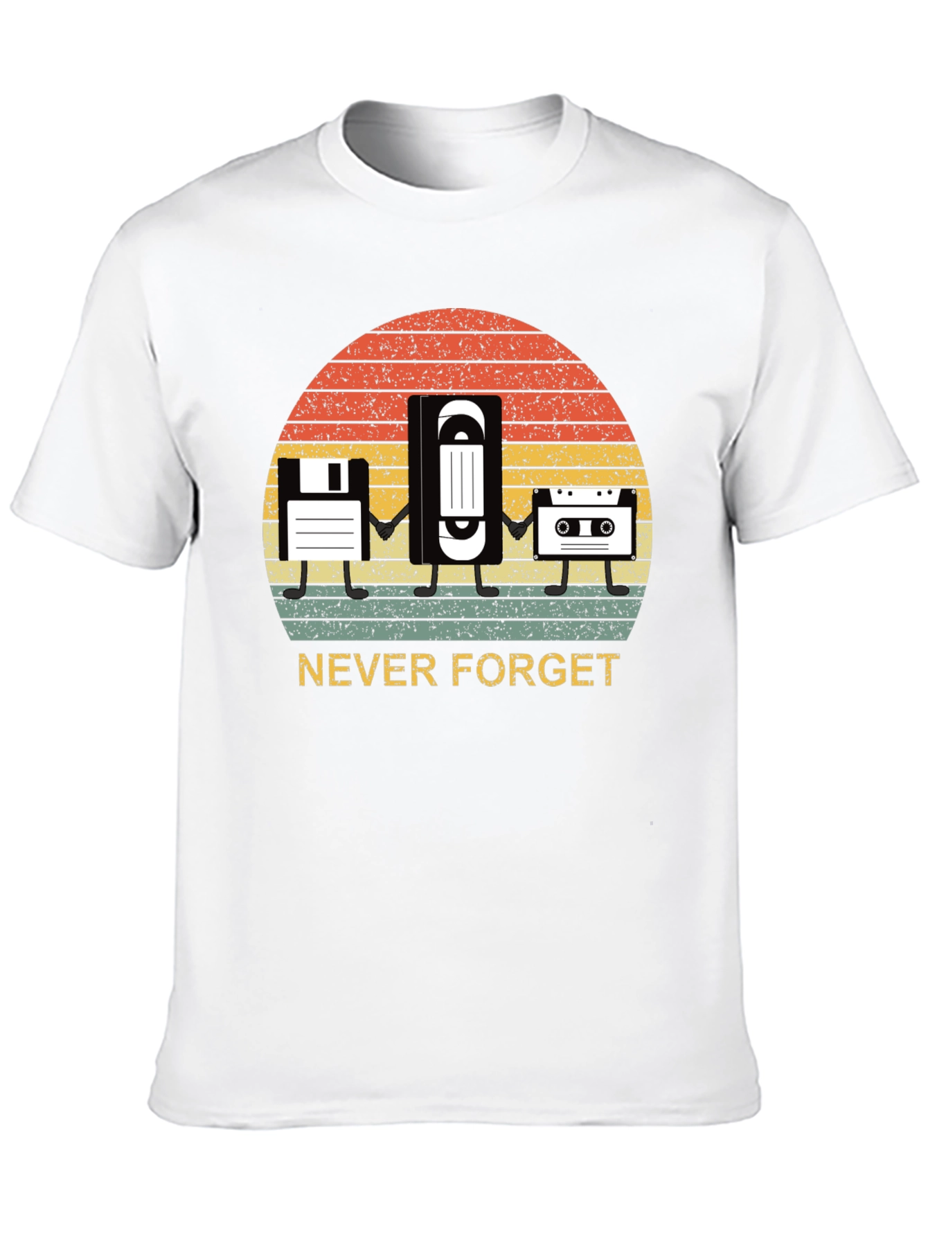 Never Forget Retro Media T-Shirt