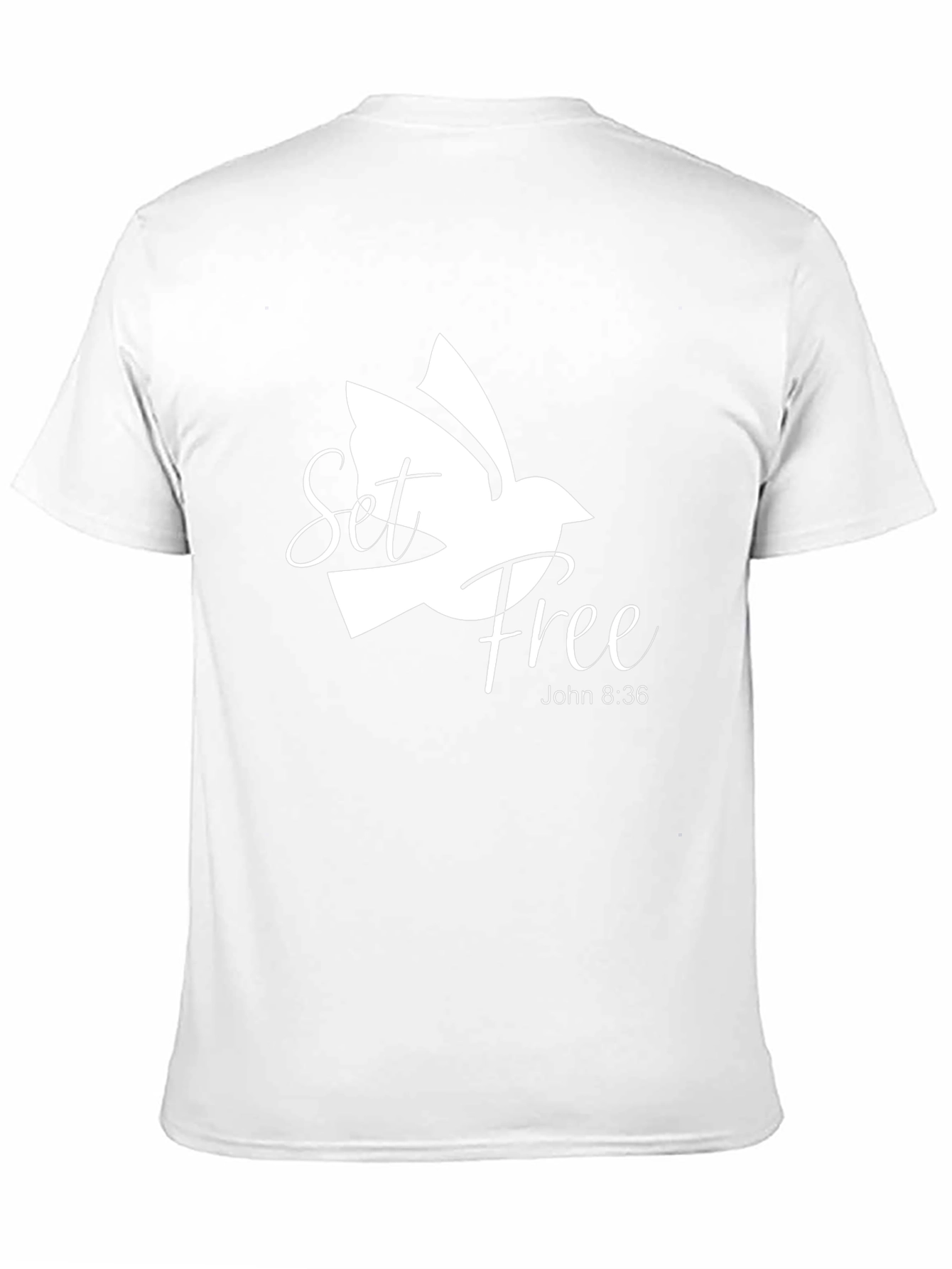 Set Free Dove Graphic Black T-Shirt