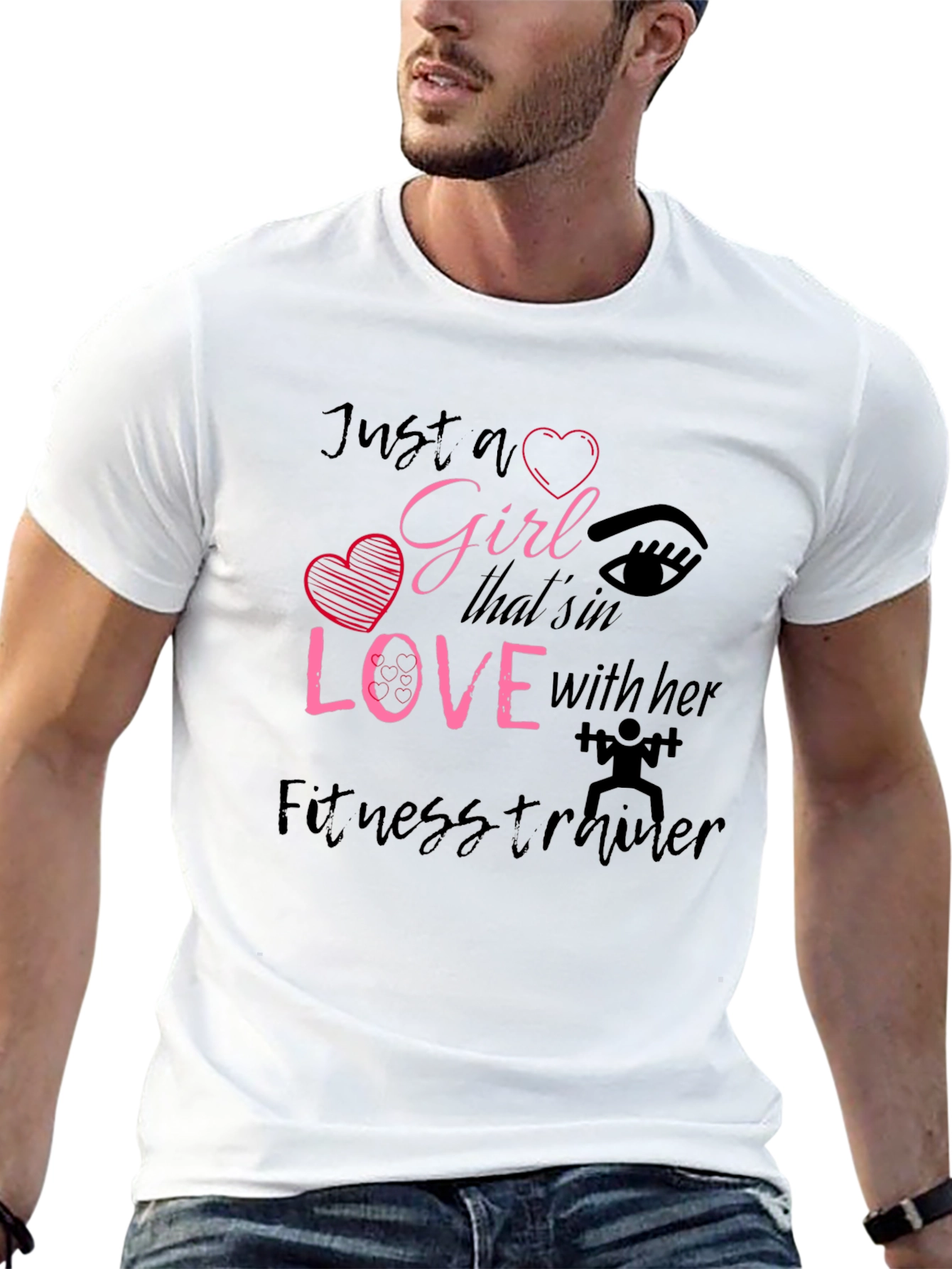 Girl in Love Fitness Trainer Graphic Tee