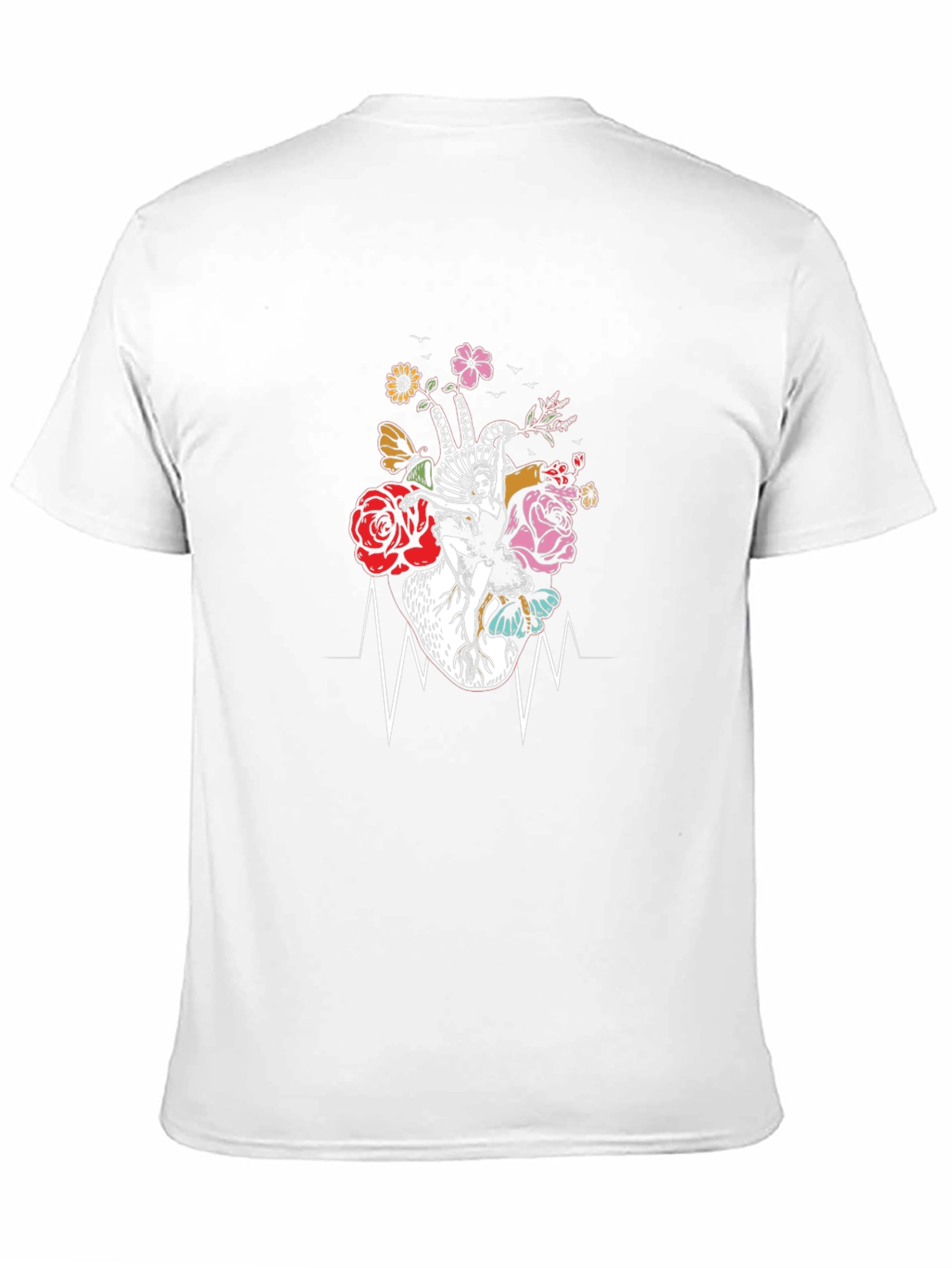Floral Heartbeat Dancer Graphic Tee