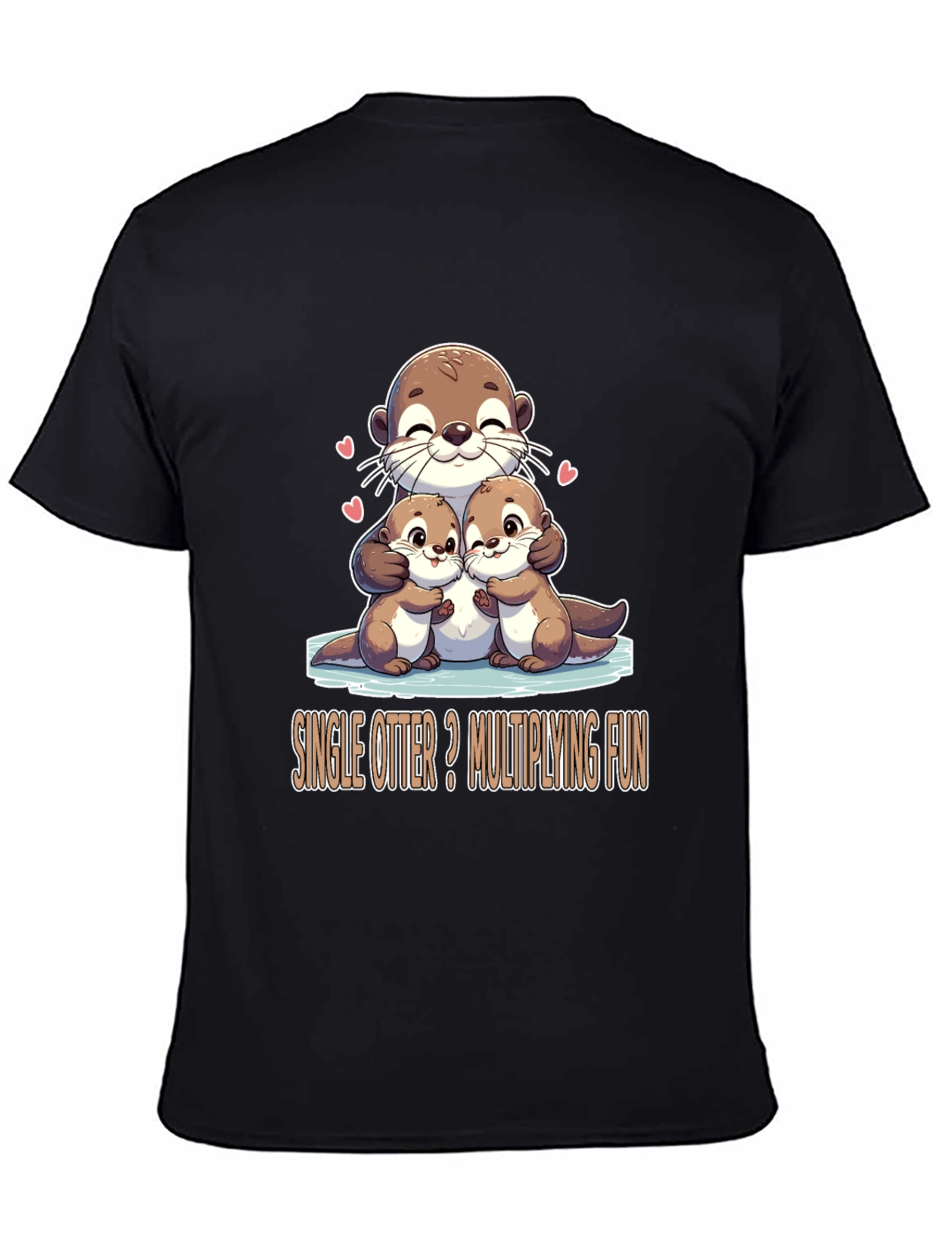 Single Otter Multiplying Fun Graphic Tee