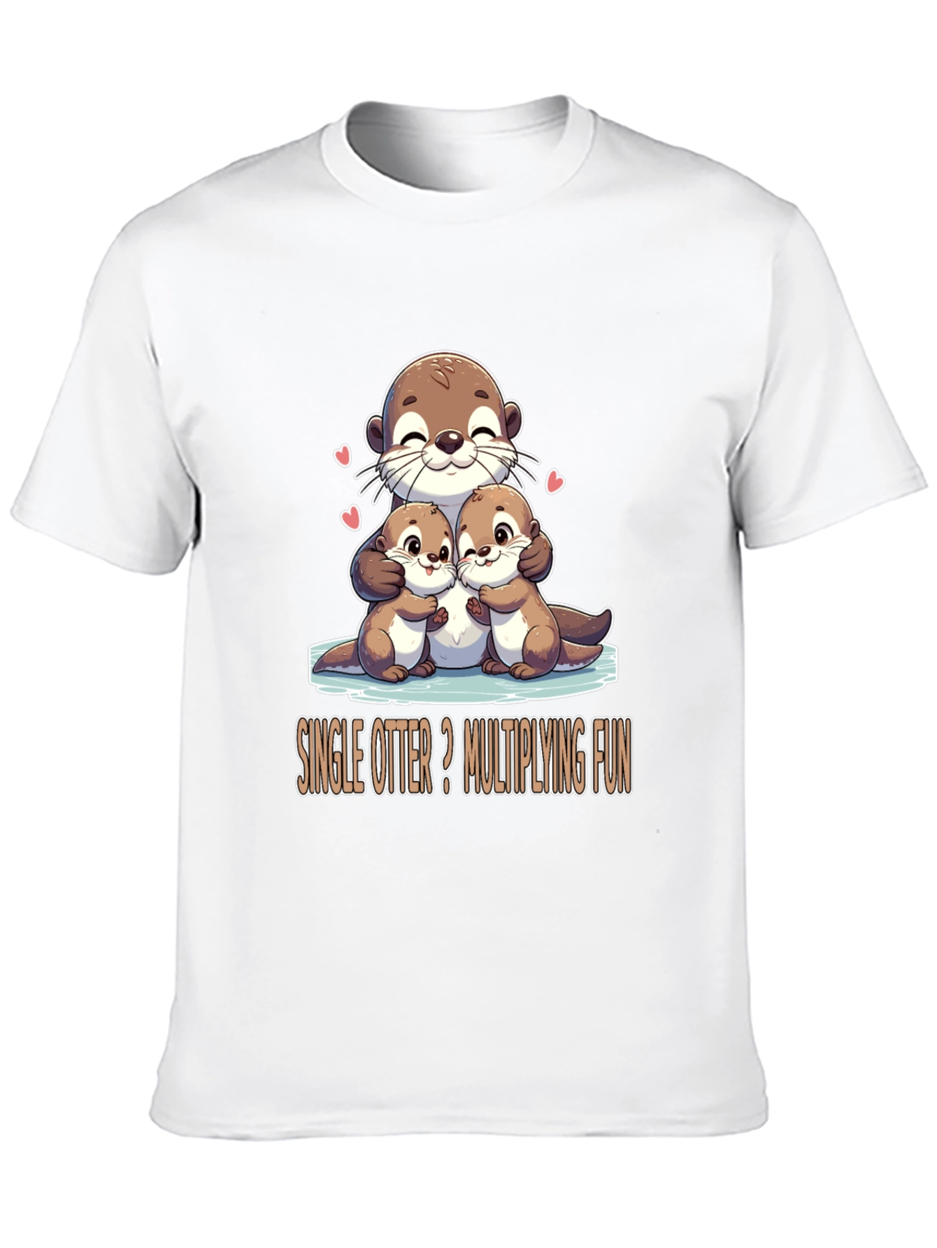 Single Otter Multiplying Fun Graphic Tee