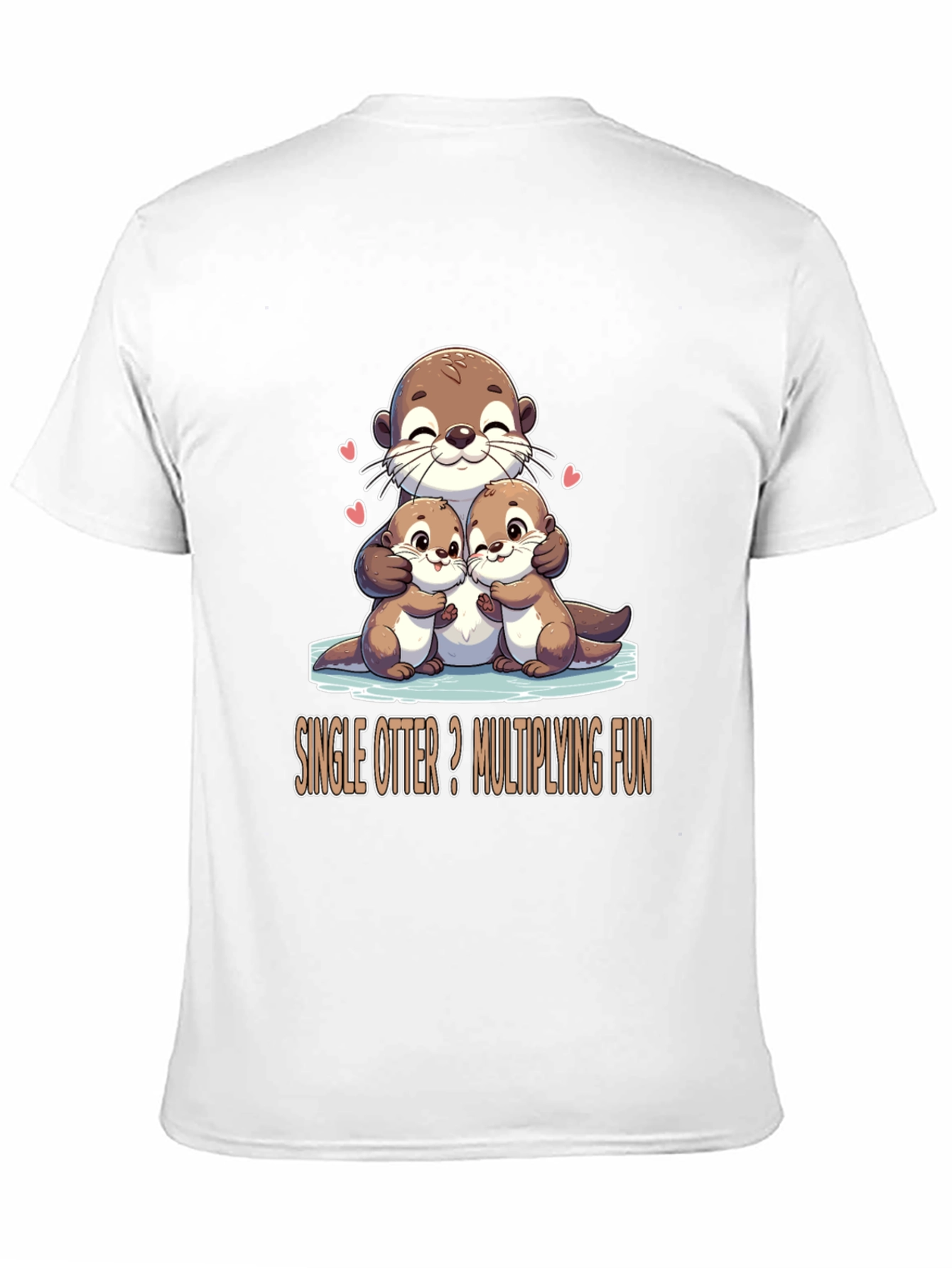 Single Otter Multiplying Fun Graphic Tee