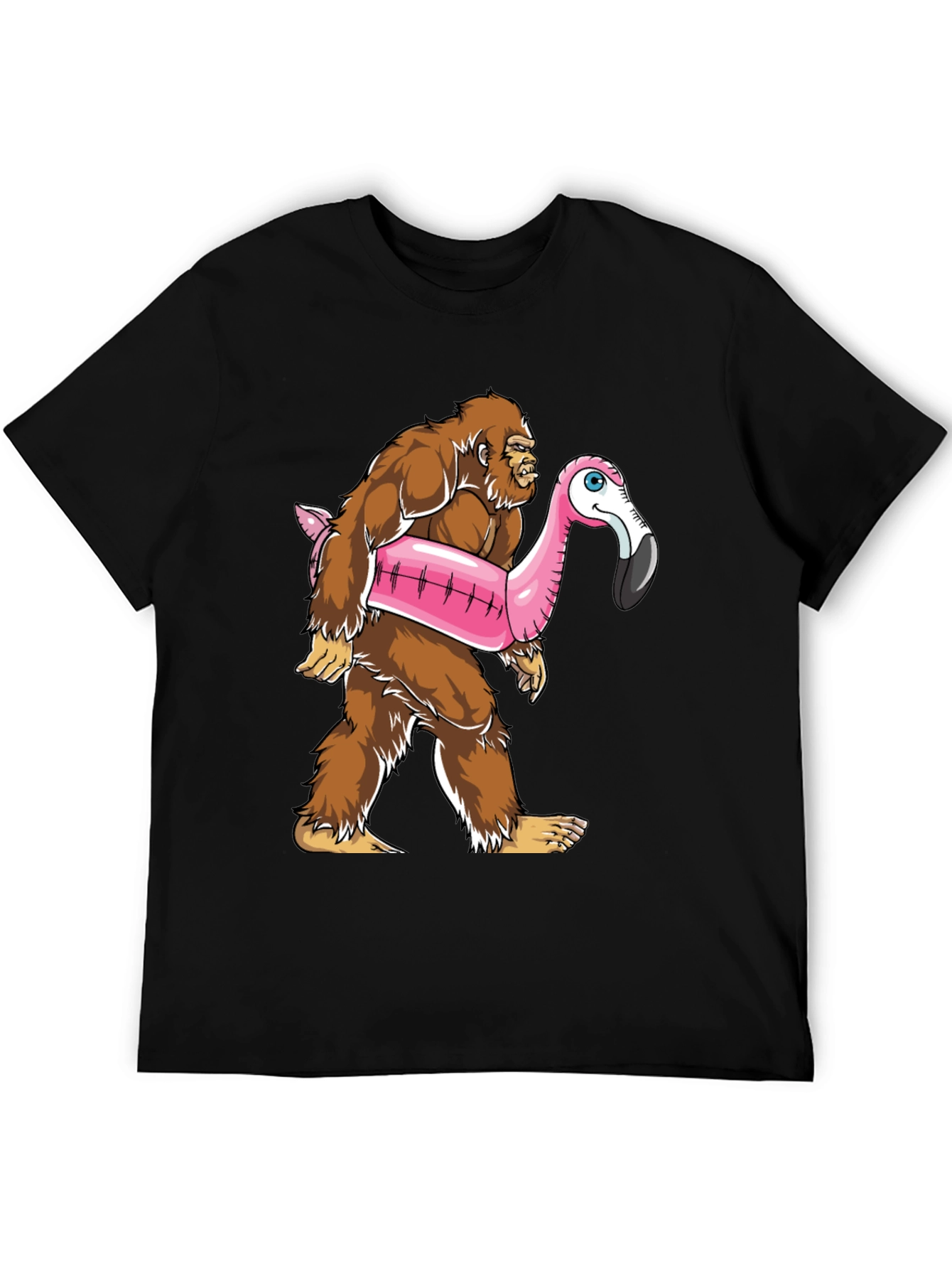 Bigfoot Flamingo Float T-Shirt