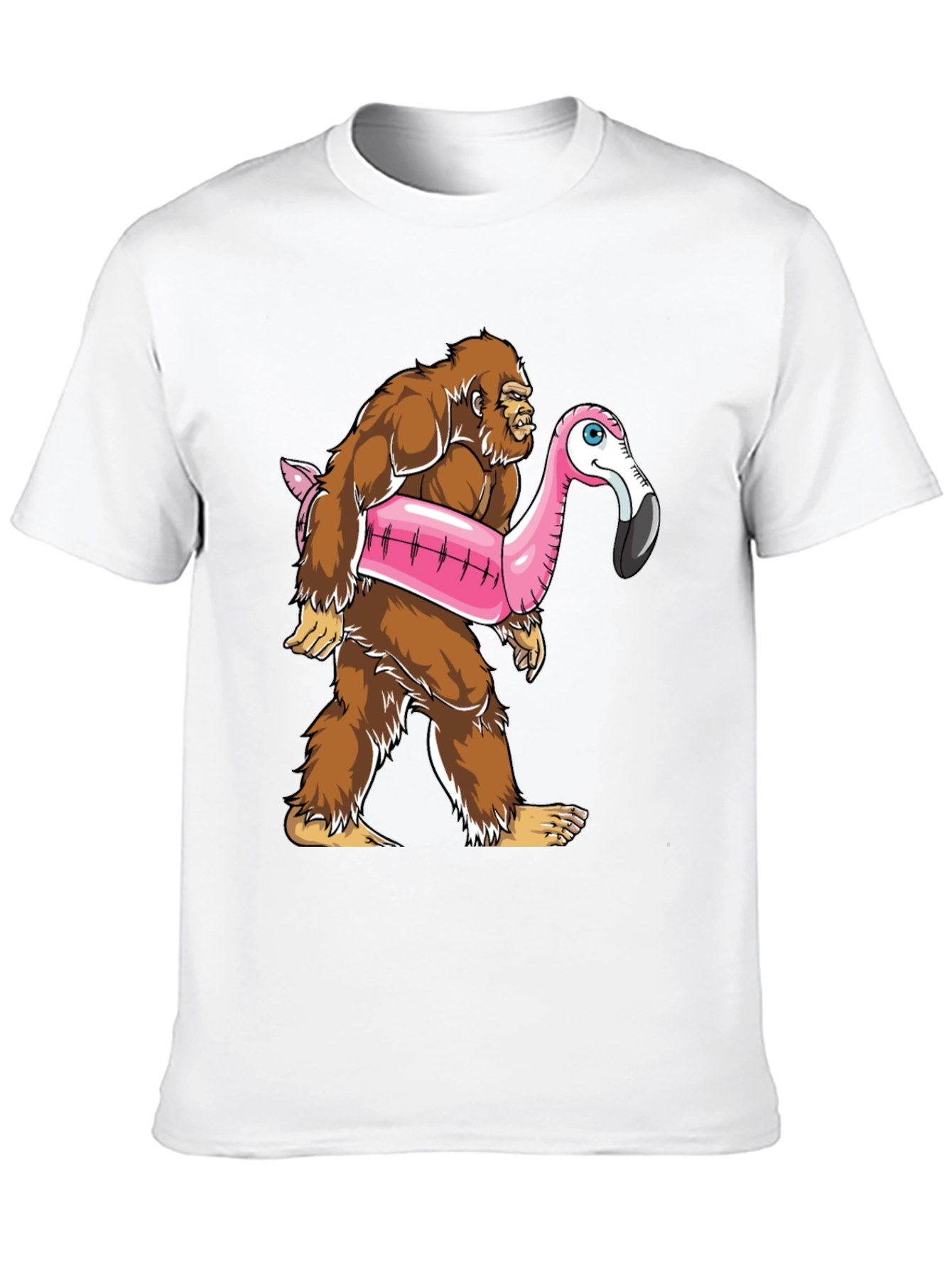 Bigfoot Flamingo Float T-Shirt