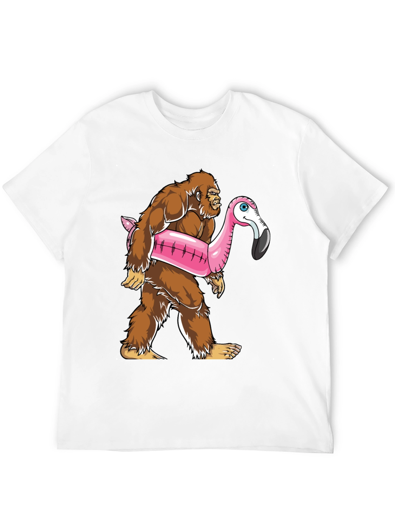 Bigfoot Flamingo Float T-Shirt