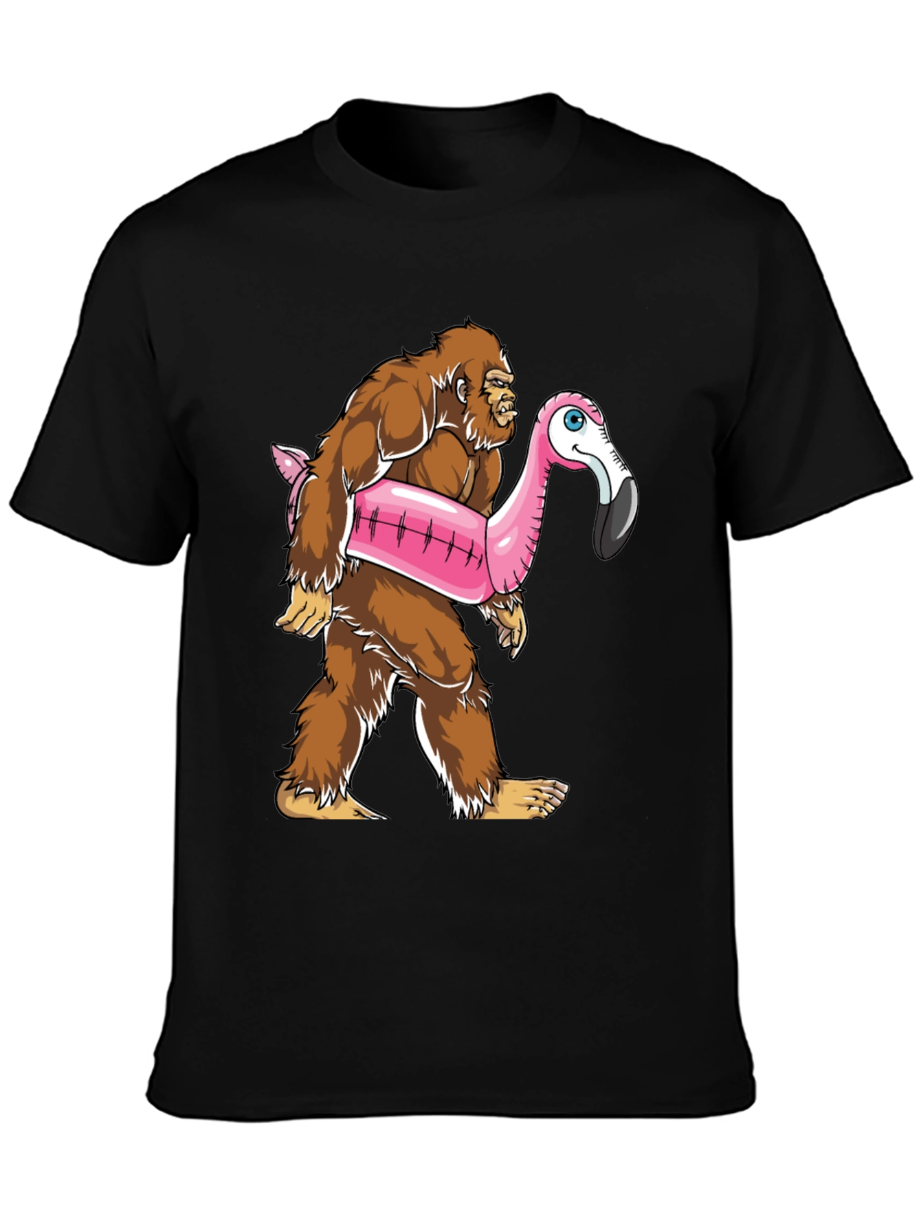 Bigfoot Flamingo Float T-Shirt