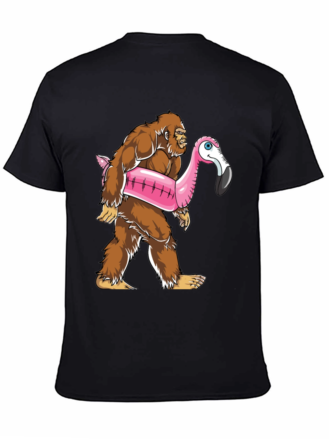 Bigfoot Flamingo Float T-Shirt
