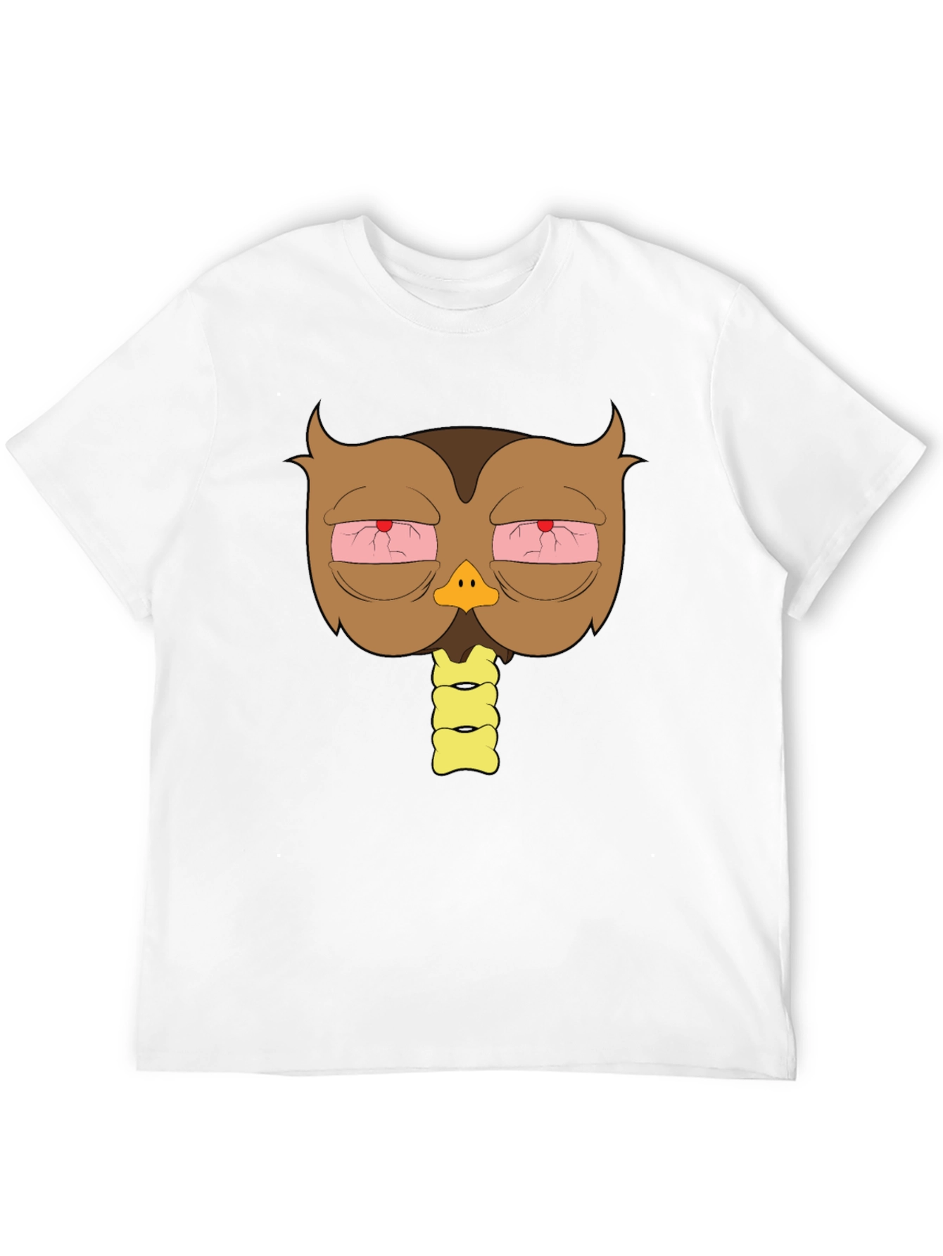 Stoned Owl Graphic T-Shirt - Casual Black Tee
