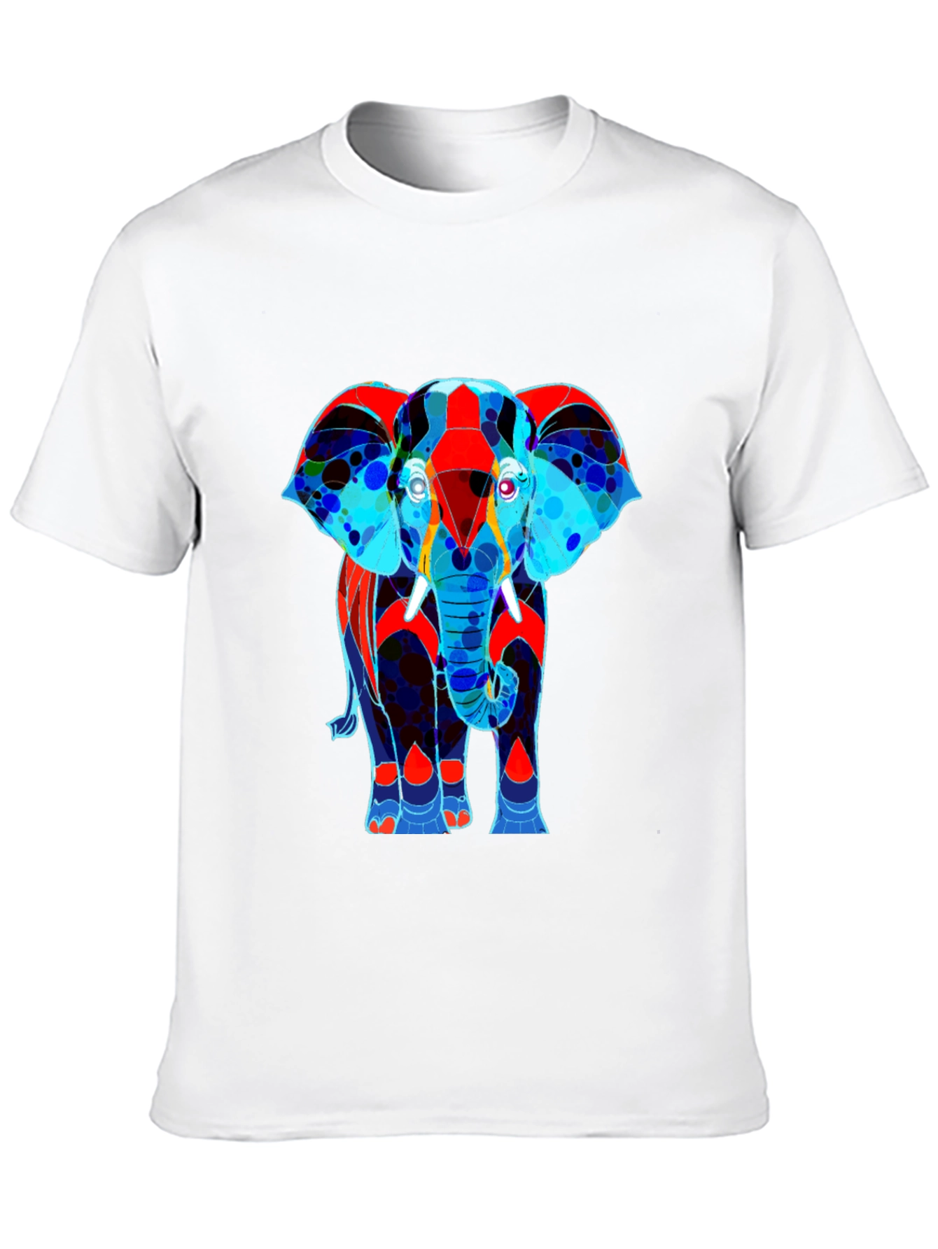 Abstract Elephant Graphic Tee - Stylish Mens T-Shirt