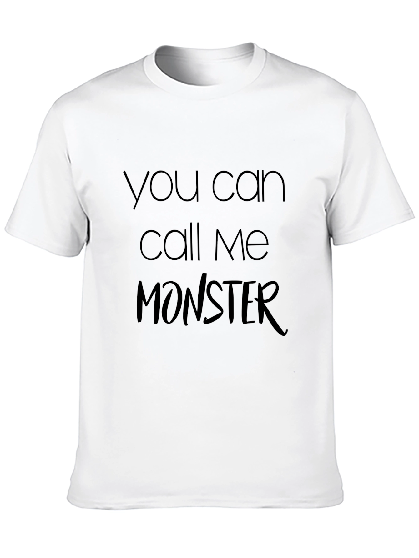 Call Me Monster T-Shirt - Black Graphic Tee