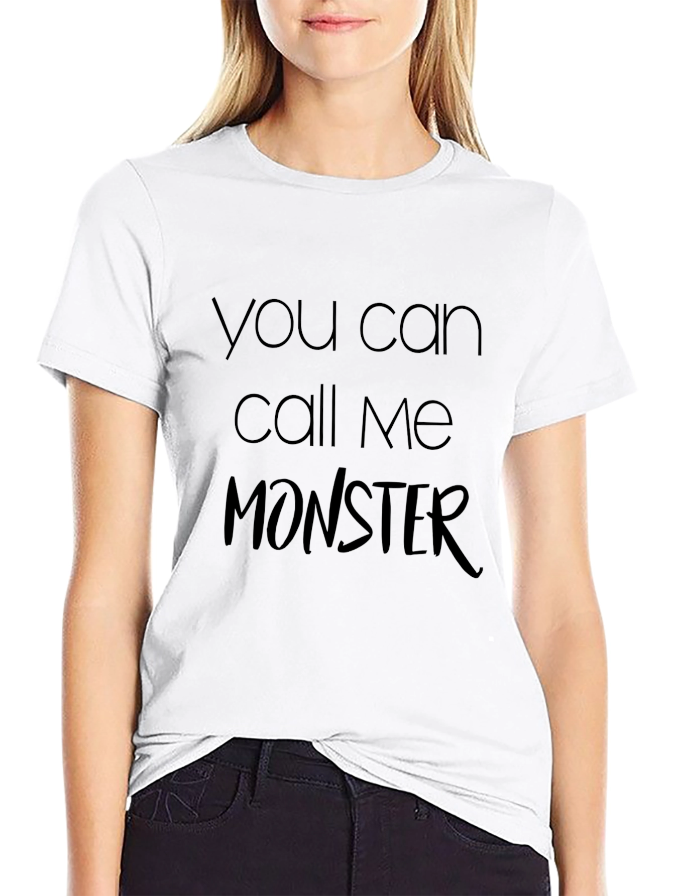Call Me Monster T-Shirt - Black Graphic Tee