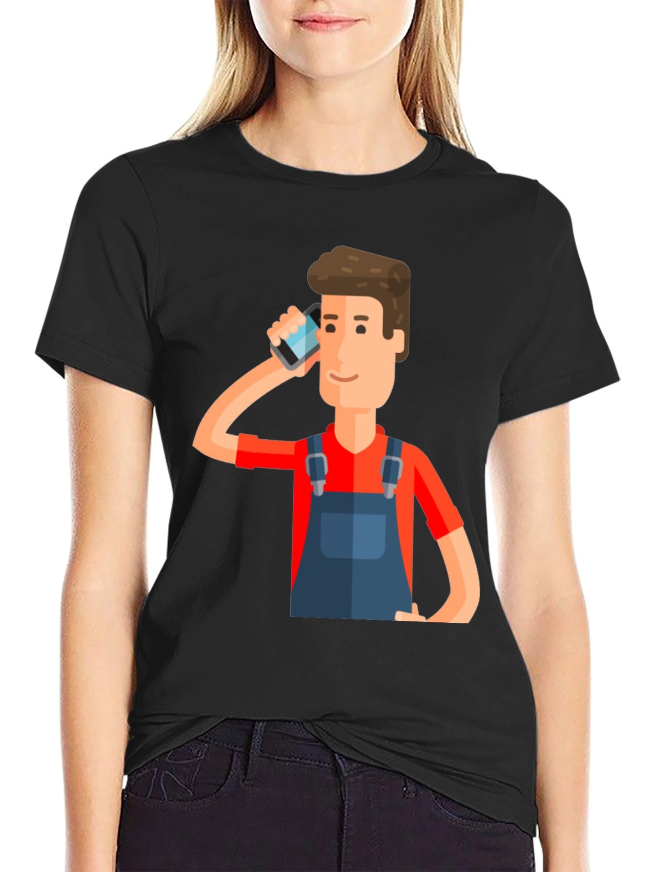 Cartoon Graphic Print T-Shirt