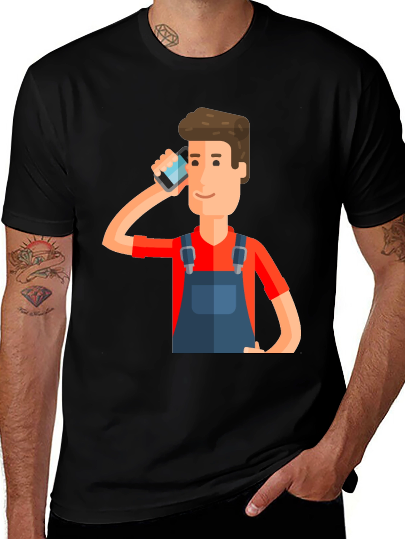 Cartoon Graphic Print T-Shirt