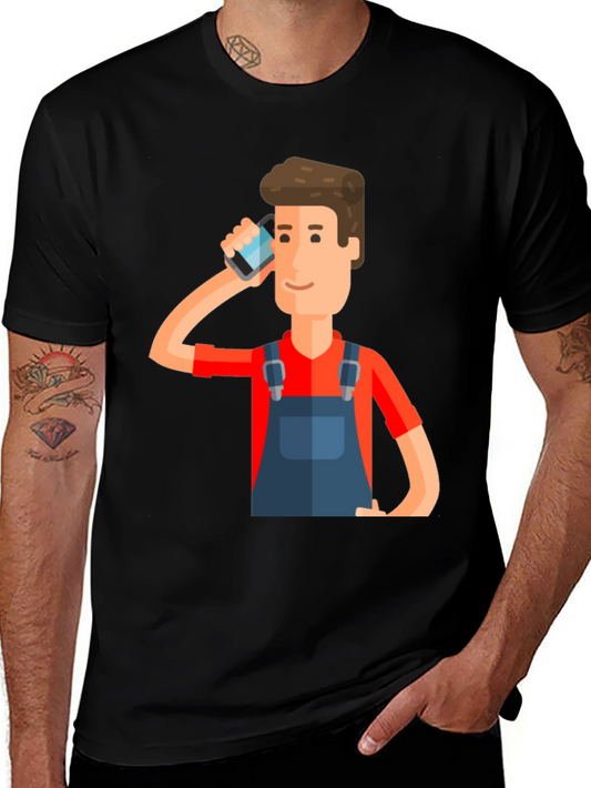 Cartoon Graphic Print T-Shirt