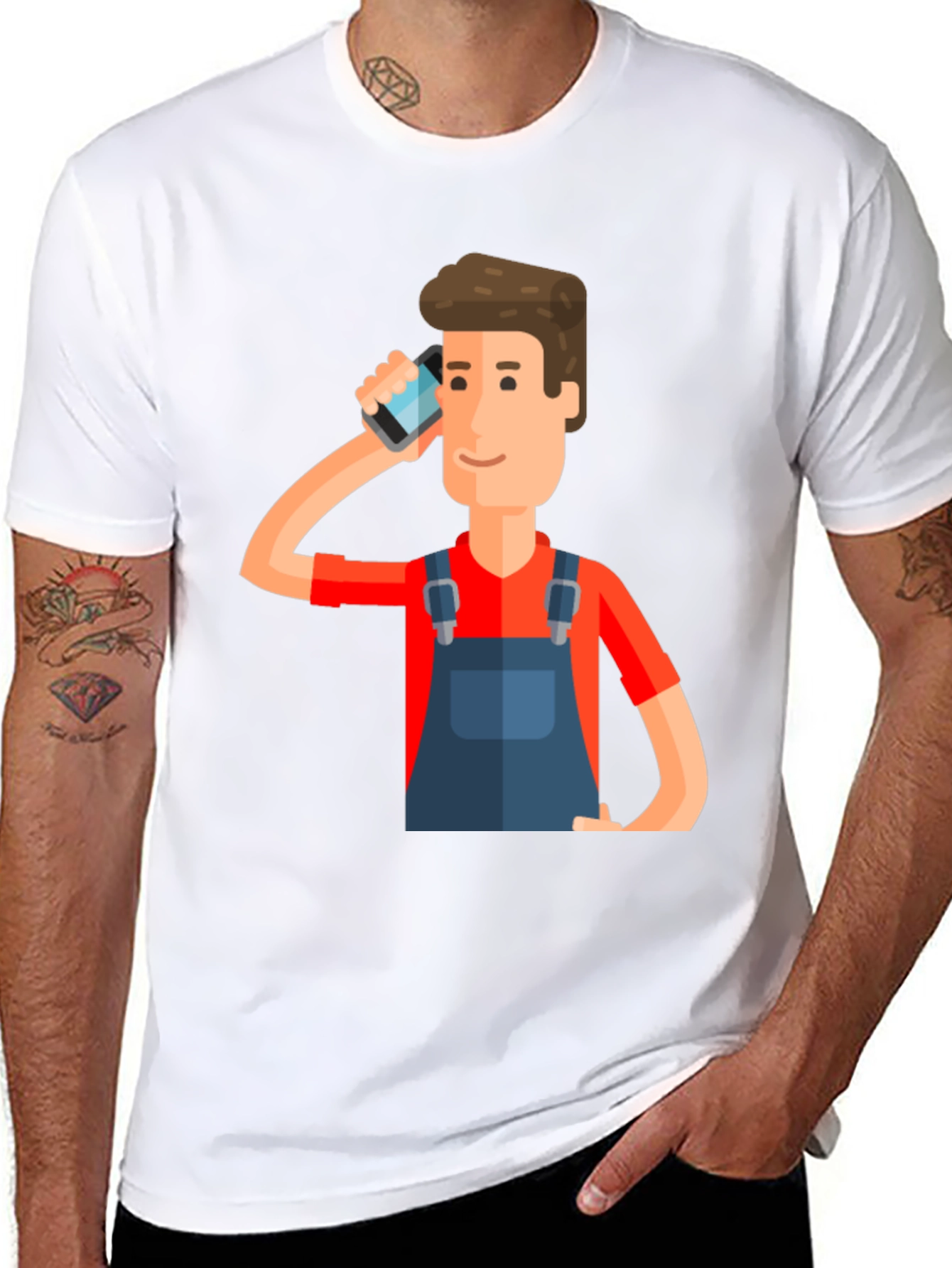Cartoon Graphic Print T-Shirt