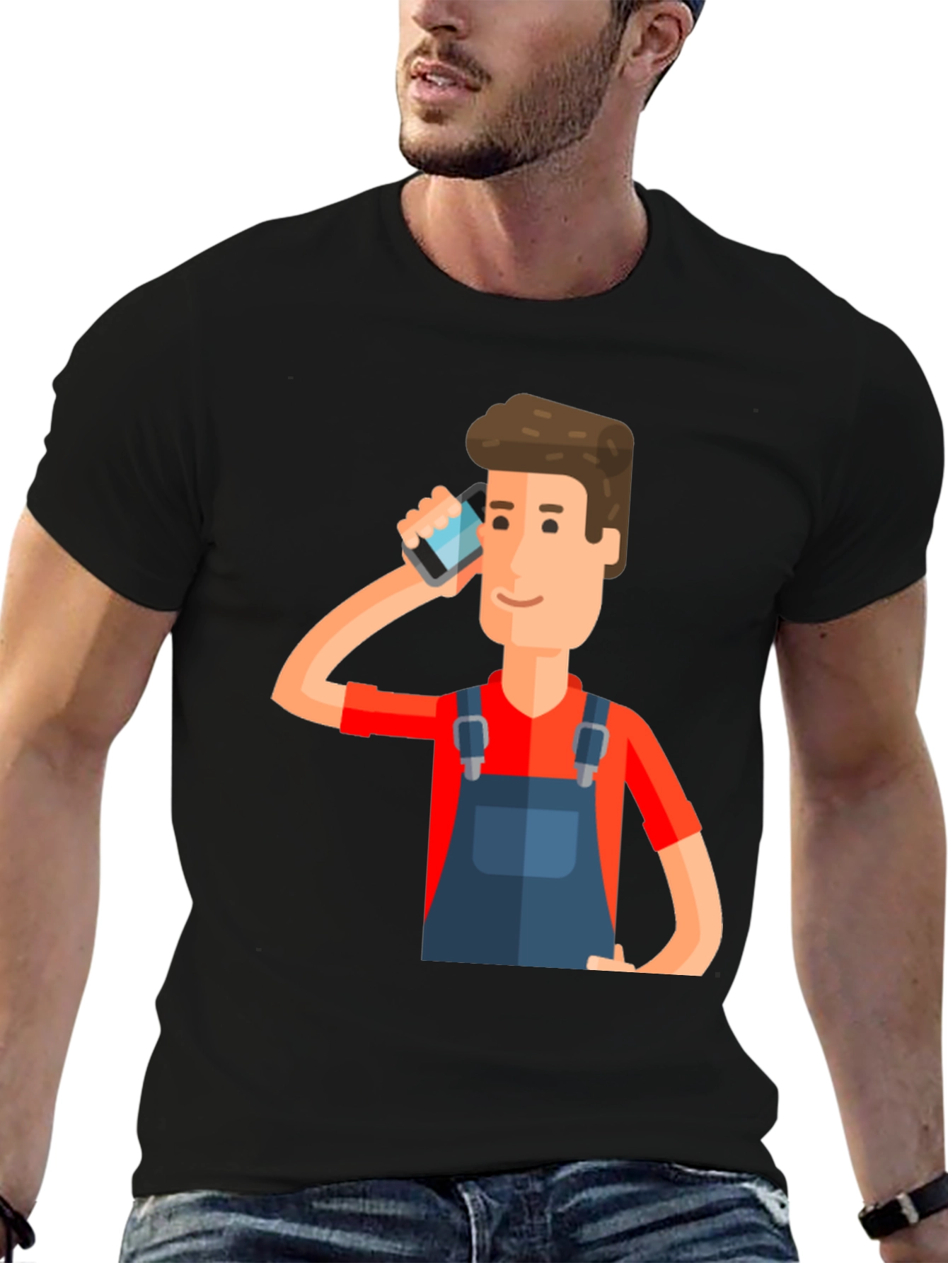 Cartoon Graphic Print T-Shirt