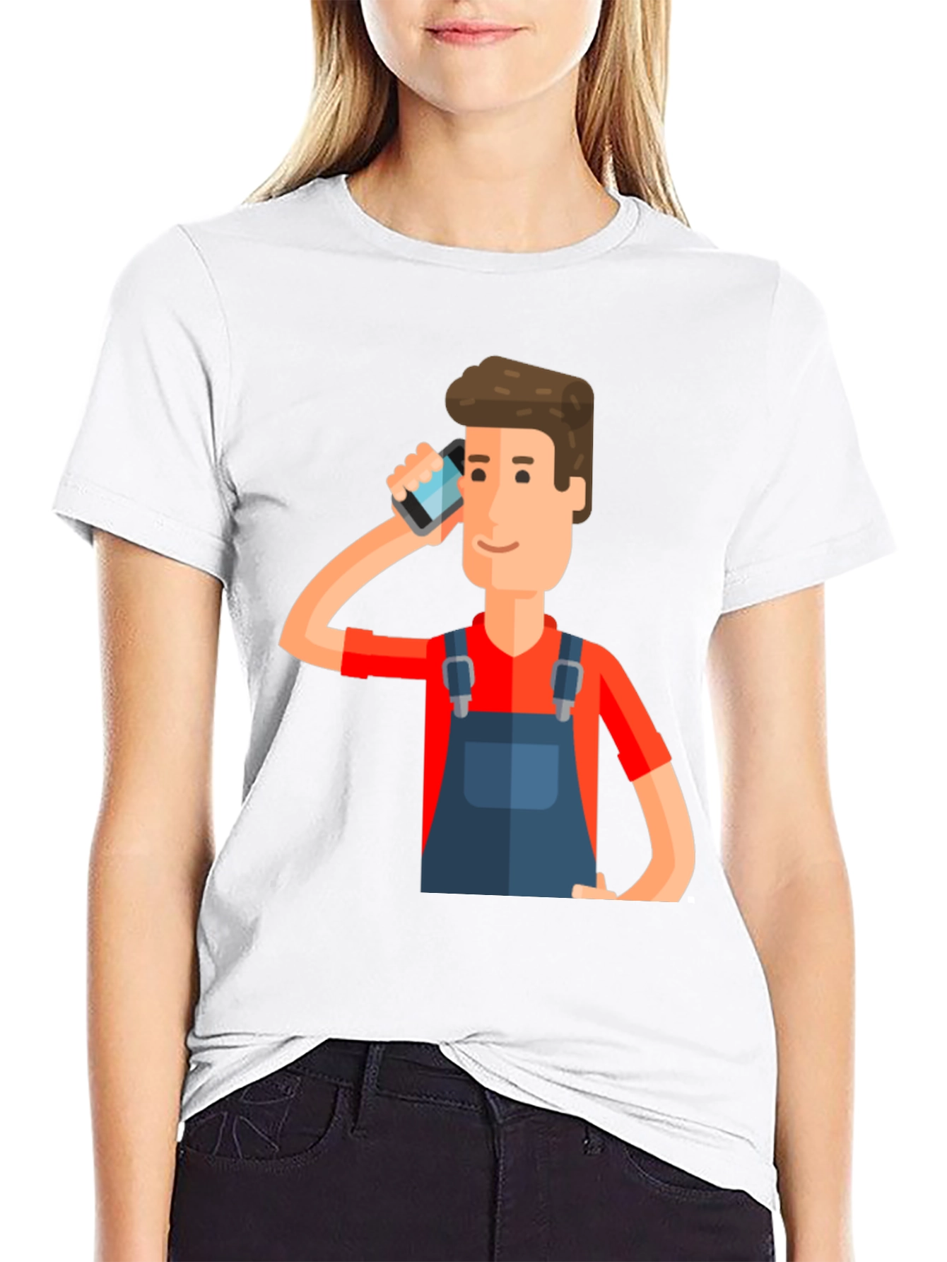 Cartoon Graphic Print T-Shirt