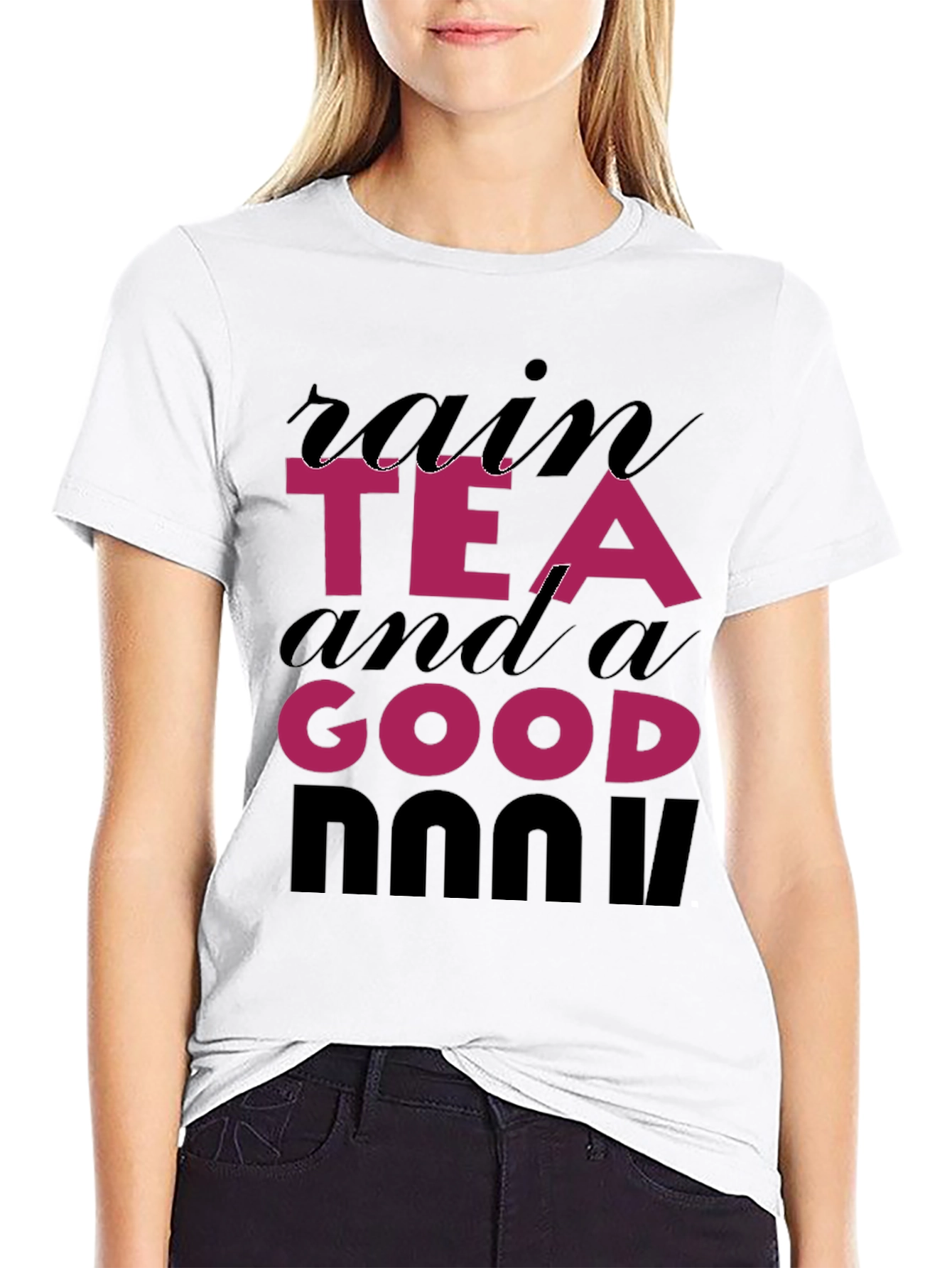 Rain Tea and a Good Book T-Shirt