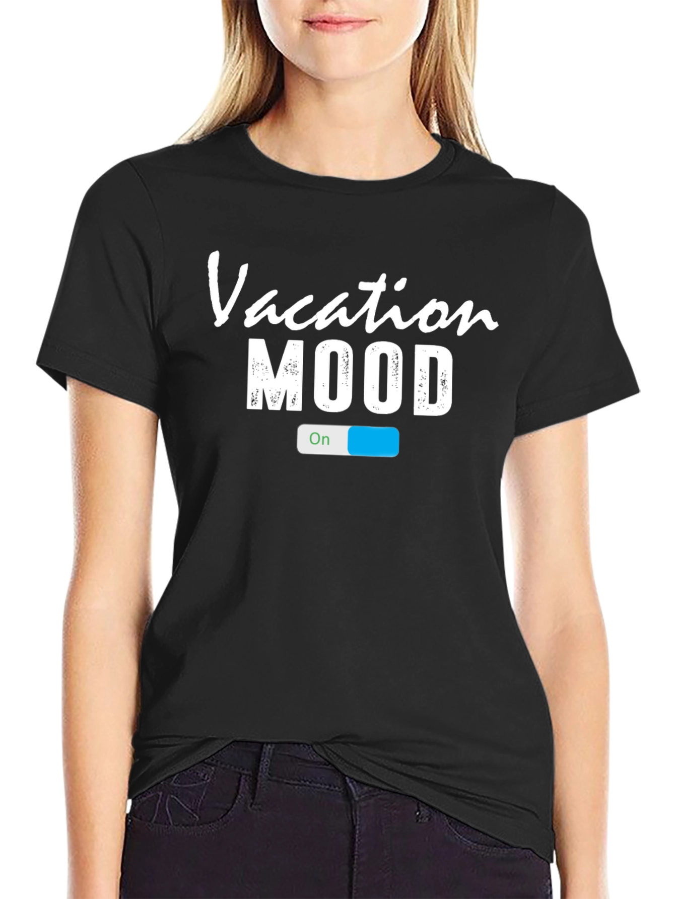 Vacation Mood On T-Shirt - Casual Holiday Wear
