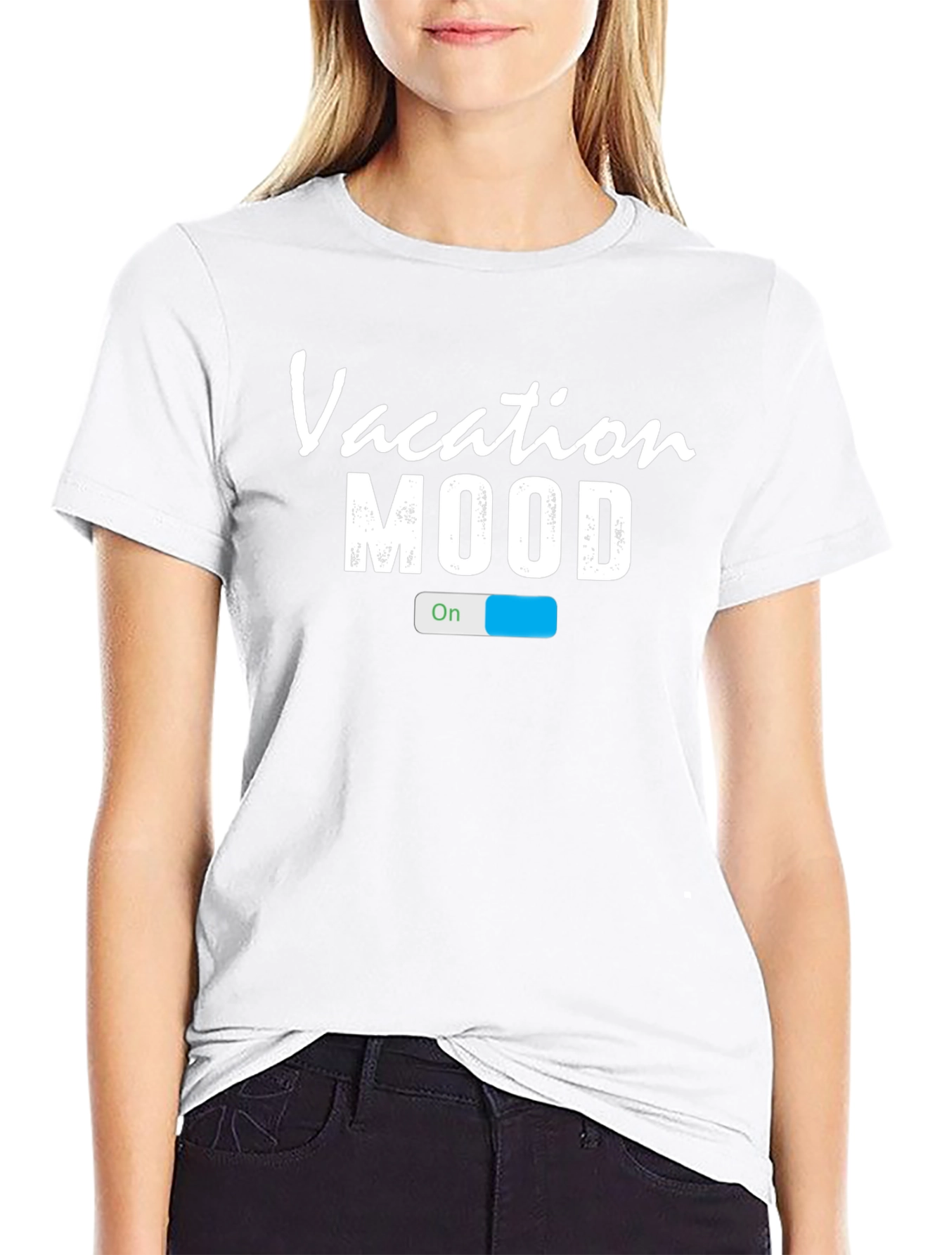 Vacation Mood On T-Shirt - Casual Holiday Wear