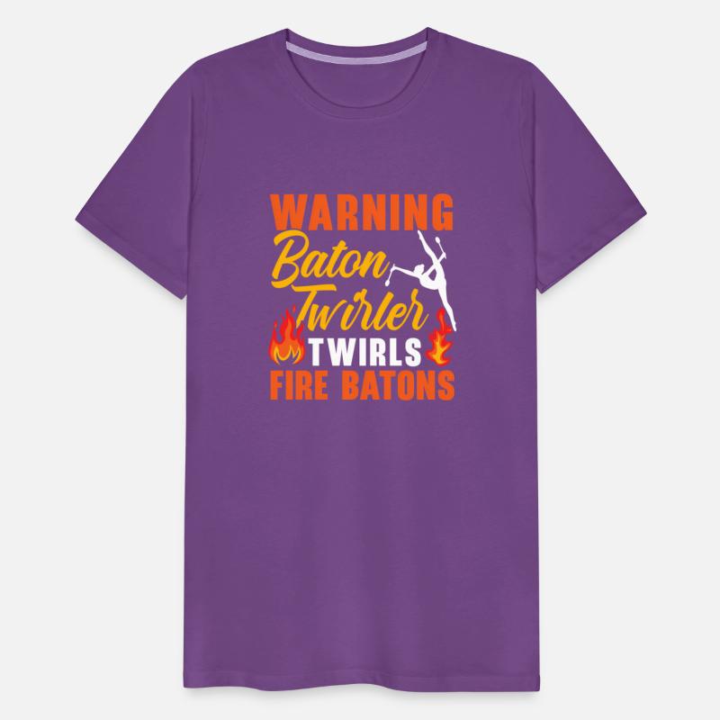Warning Baton Twirler Twirls Fire Batons Baton