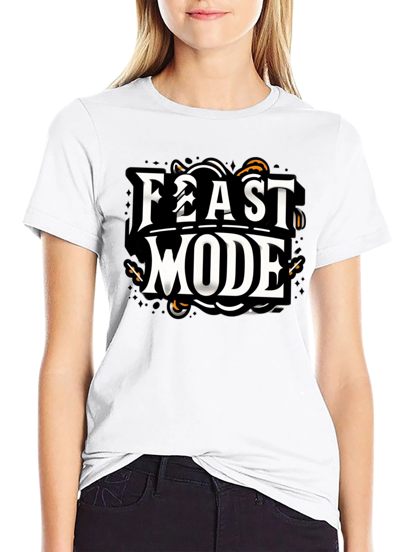 Feast Mode Graphic Tee - Mens Black T-Shirt