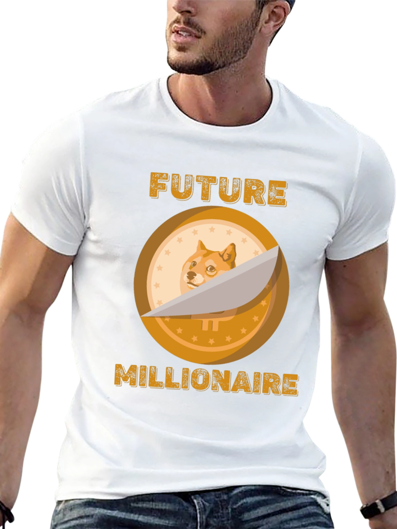 Doge Future Millionaire Graphic Tee - Black Cotton