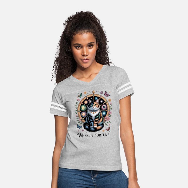 Wheel of Fortune Tarot Cat Art