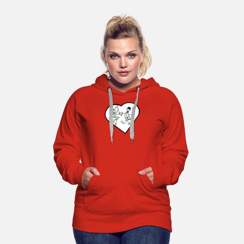 Whimsical Couple Heart Dance Design