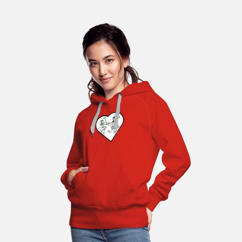 Whimsical Couple Heart Dance Design