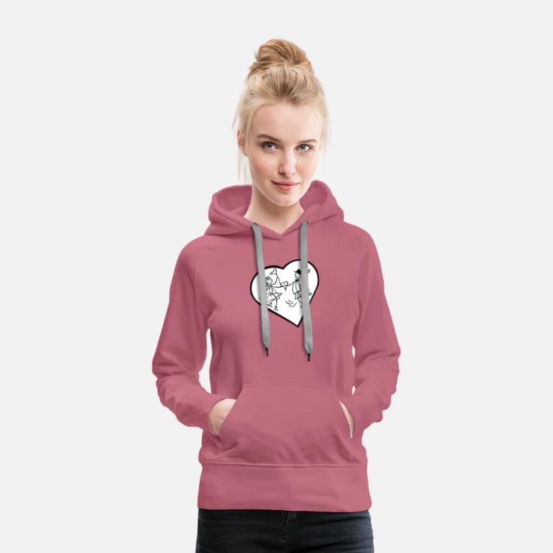 Whimsical Couple Heart Dance Design