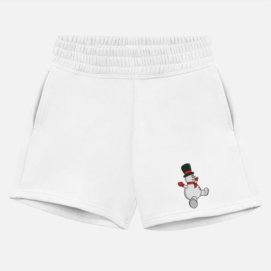 Whimsical Snowman with Top Hat and Scarf