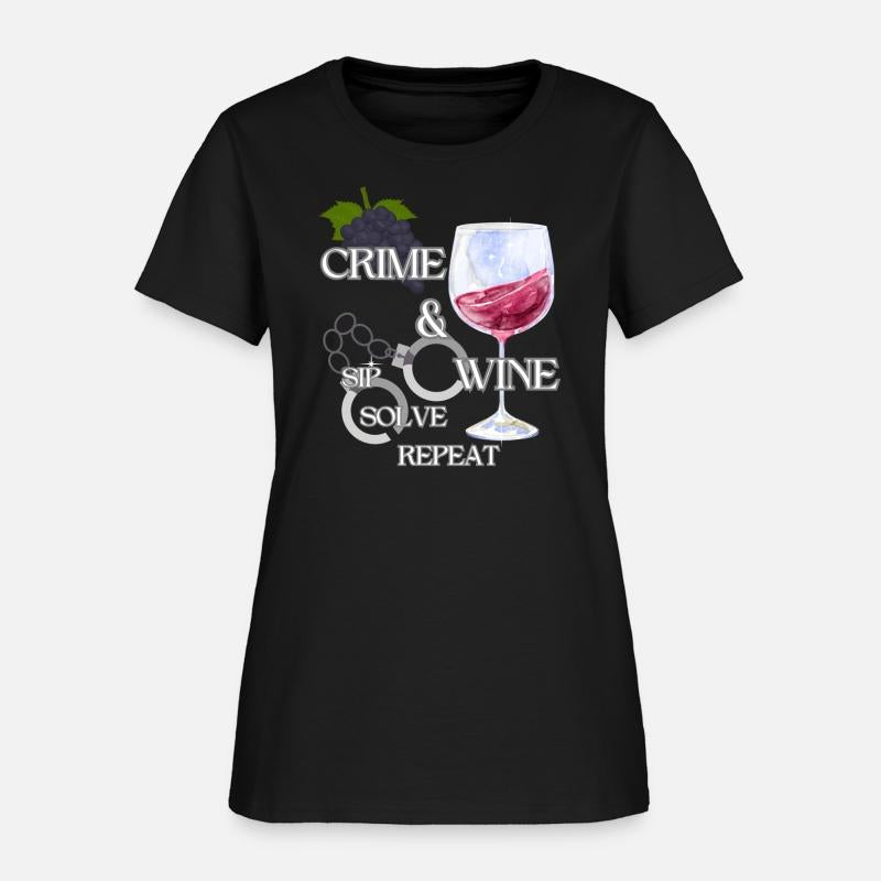 Wine and Crime True Crime Fan Design
