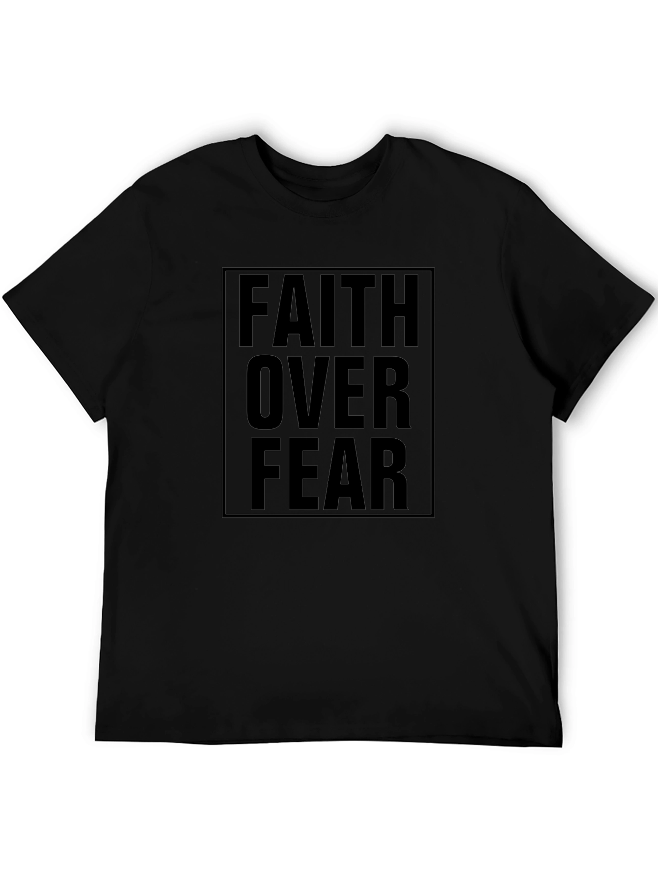 Faith Over Fear Graphic Tee - Inspiring Christian Apparel