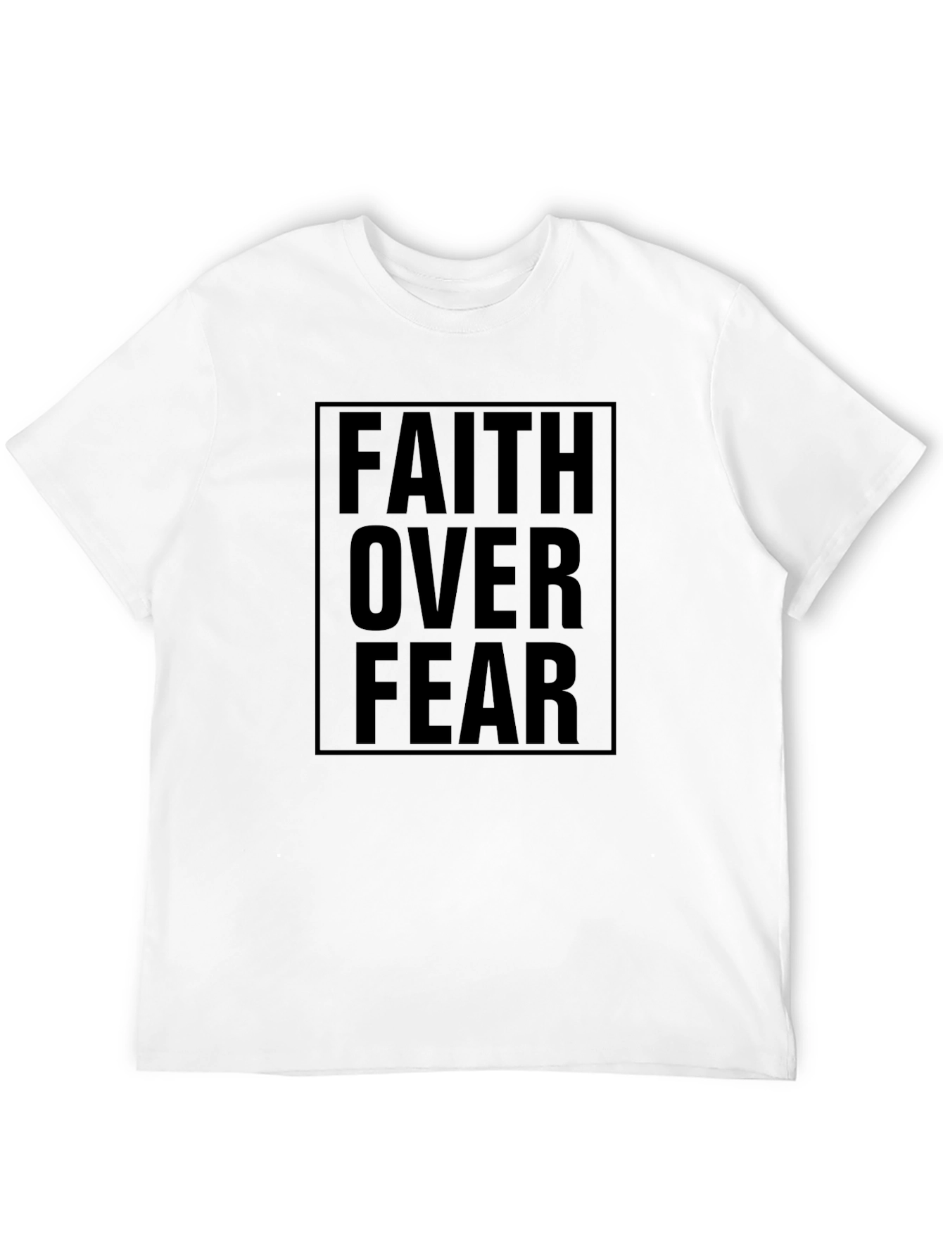 Faith Over Fear Graphic Tee - Inspiring Christian Apparel