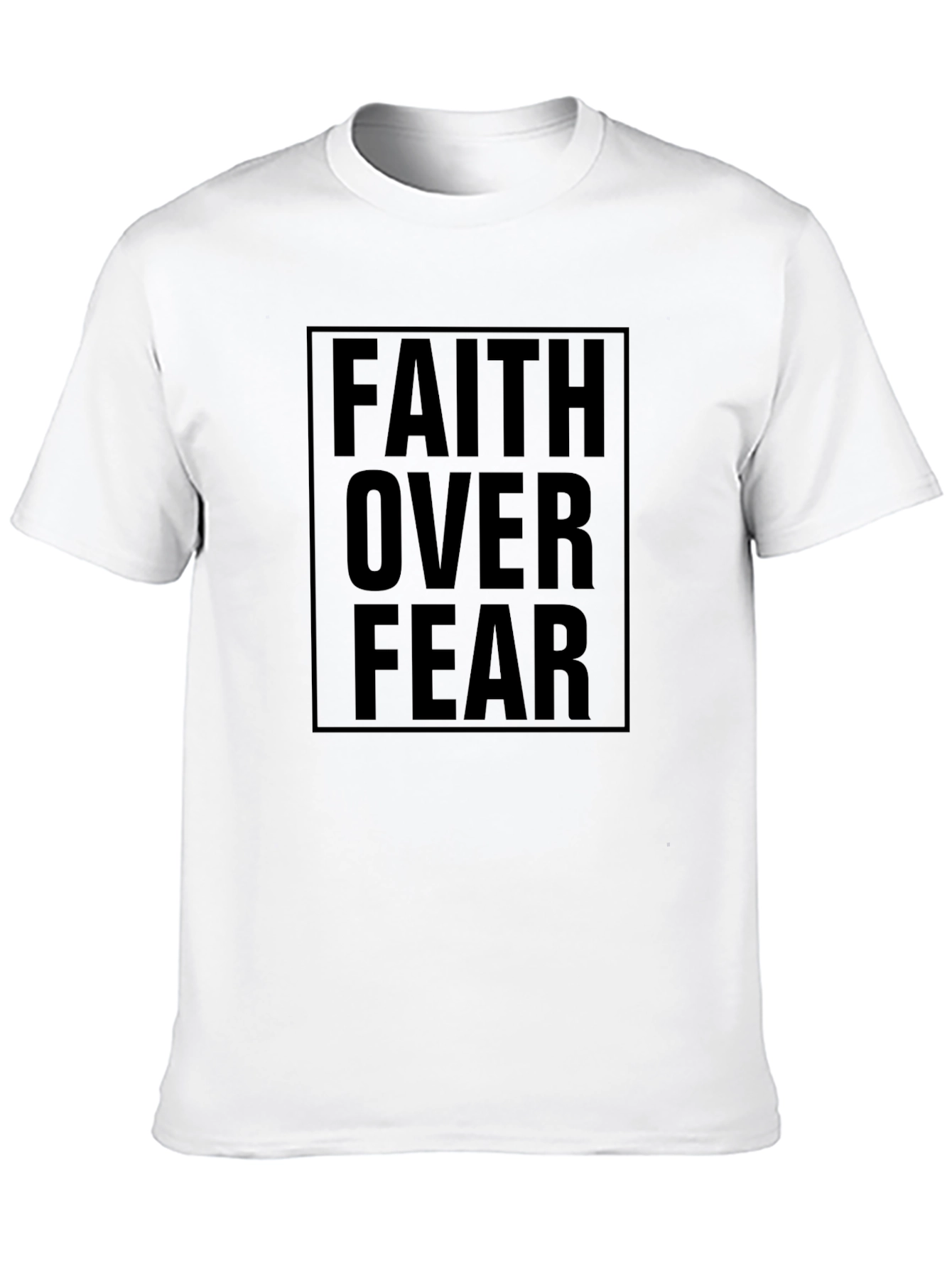 Faith Over Fear Graphic Tee - Inspiring Christian Apparel