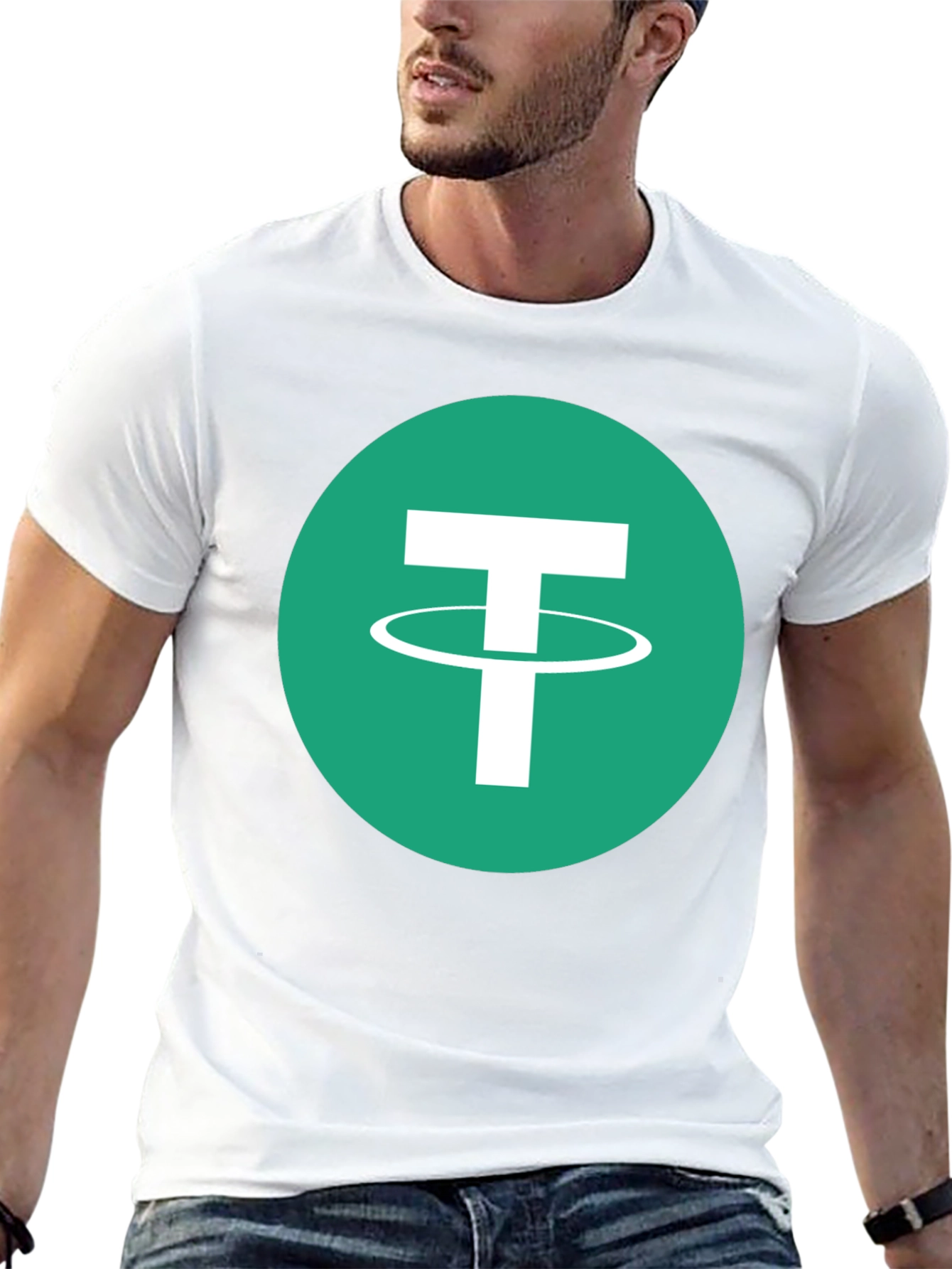 Tether Crypto T-Shirt - Black Tee with USDT Logo