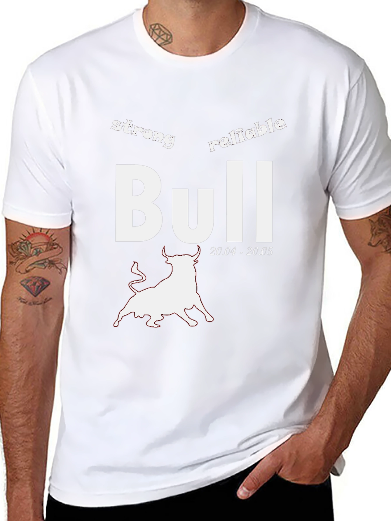 Strong Bull Zodiac T-Shirt - Reliable Taurus Tee