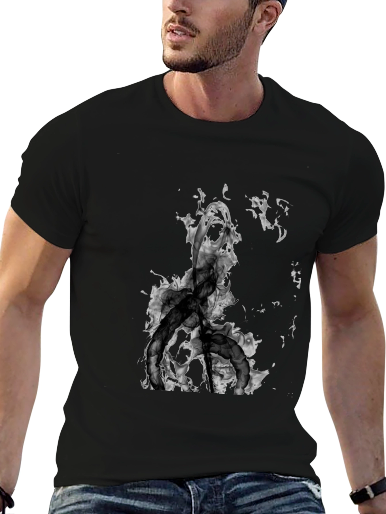 Dark Graphic Print T-Shirt