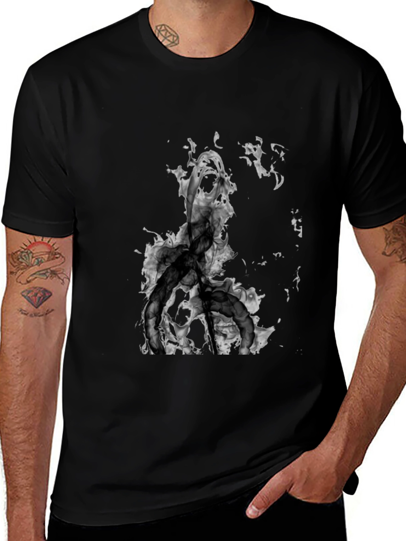 Dark Graphic Print T-Shirt