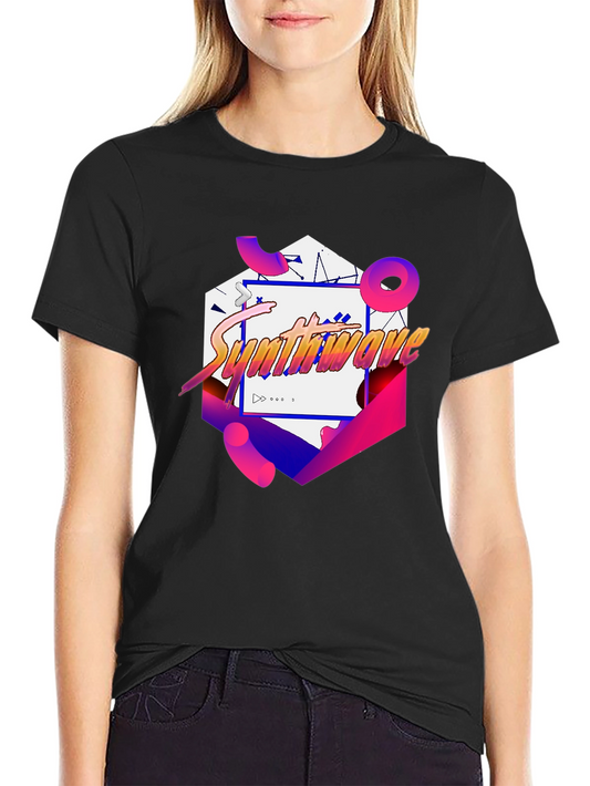Synthwave Graphic Tee - Retro 80s Style