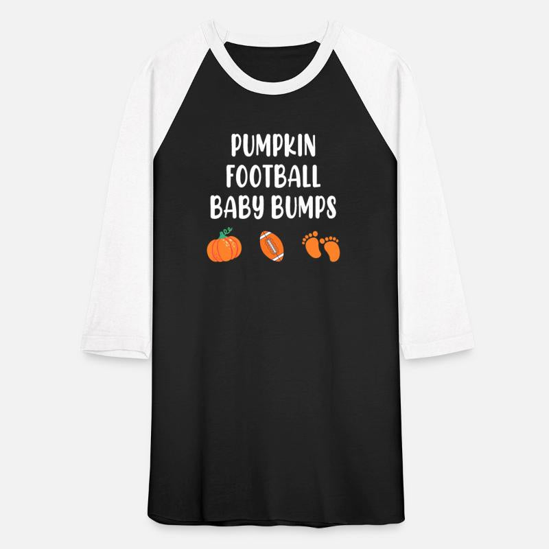 Womens Baby Announcement Pumpkin Football Baby Bum