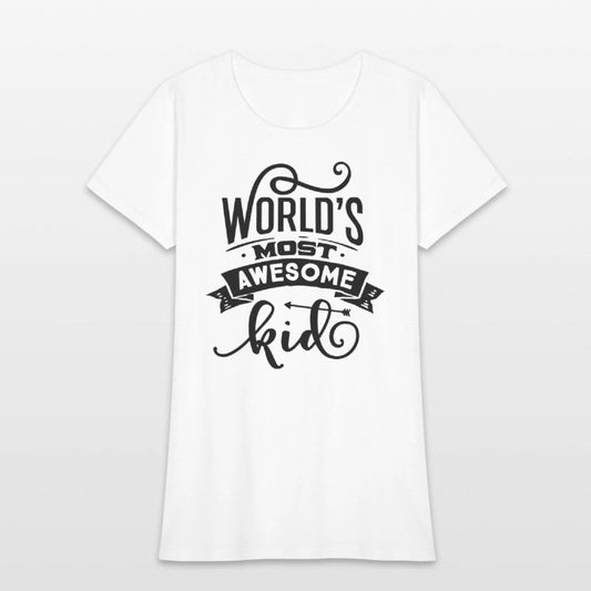 World s most awesome kid tshirt design