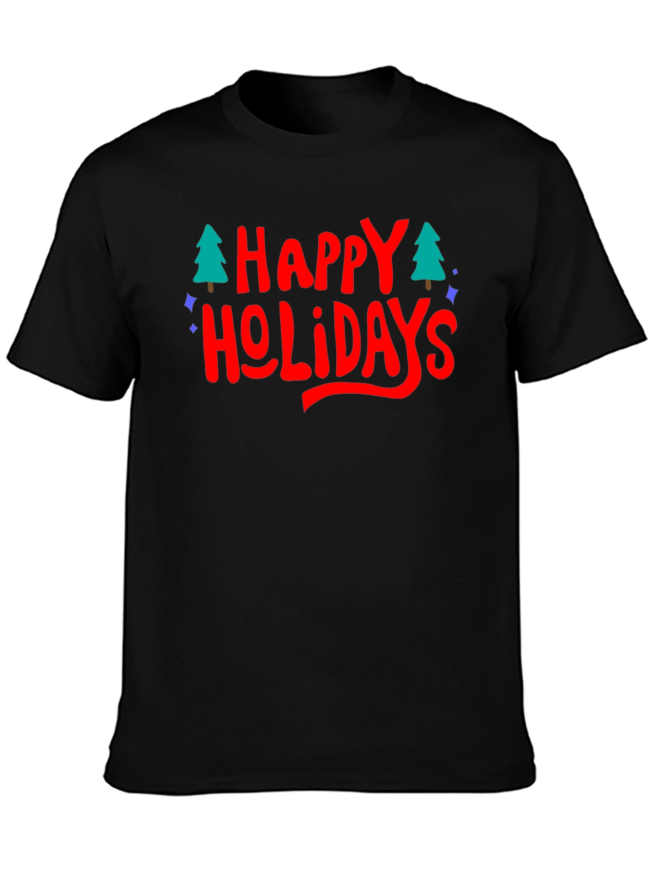 Festive Happy Holidays Graphic T-Shirt