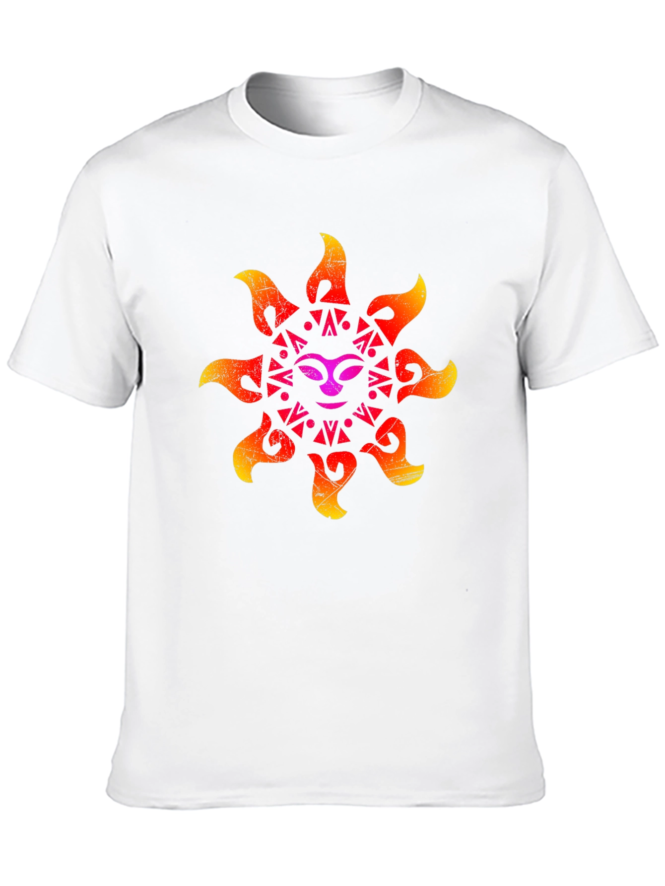Retro Sun Graphic Black T-Shirt
